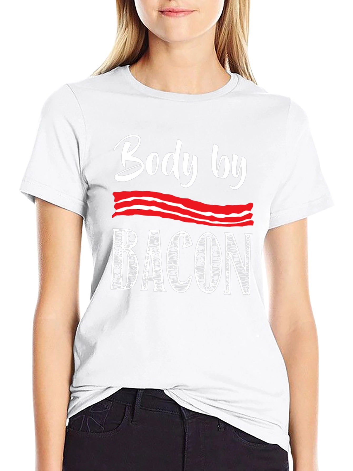 Body by Bacon T-Shirt - Novelty Foodie Tee