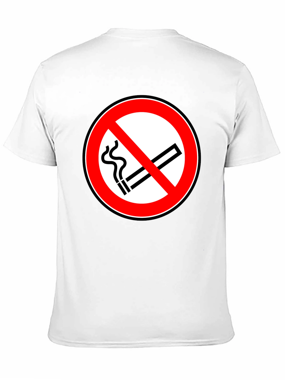 No Smoking Symbol T-Shirt - Black