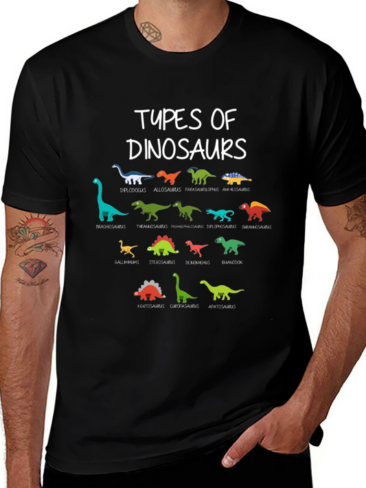 Types of Dinosaurs Graphic T-Shirt