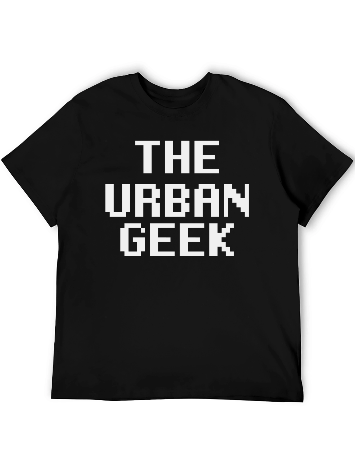 The Urban Geek Pixel Art Black T-Shirt