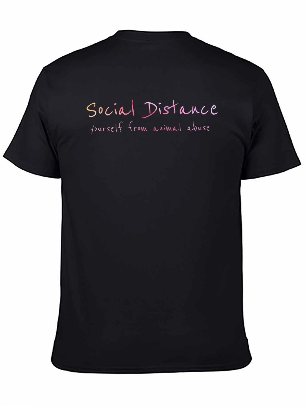 Social Distance Animal Abuse Awareness T-Shirt