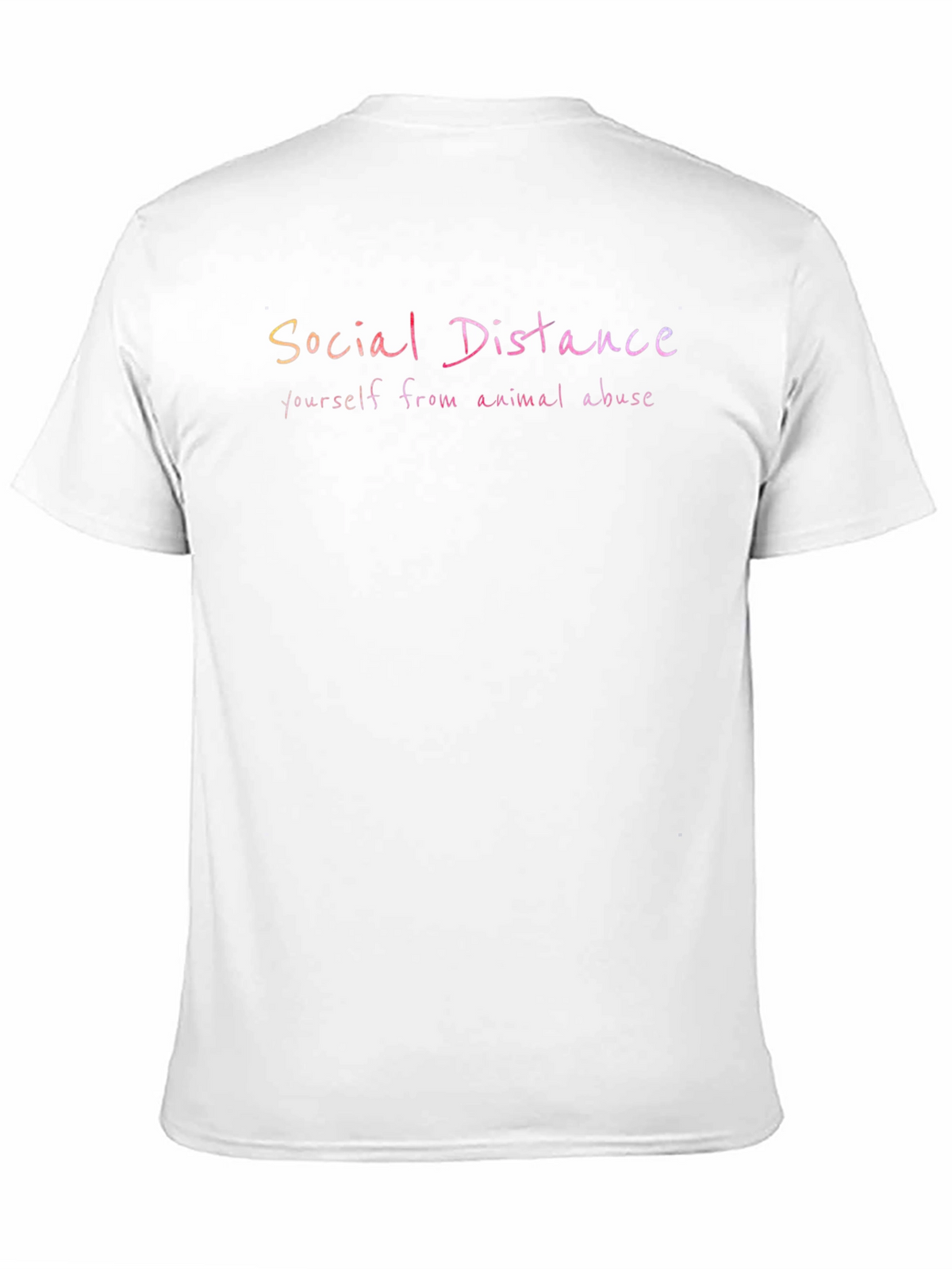 Social Distance Animal Abuse Awareness T-Shirt