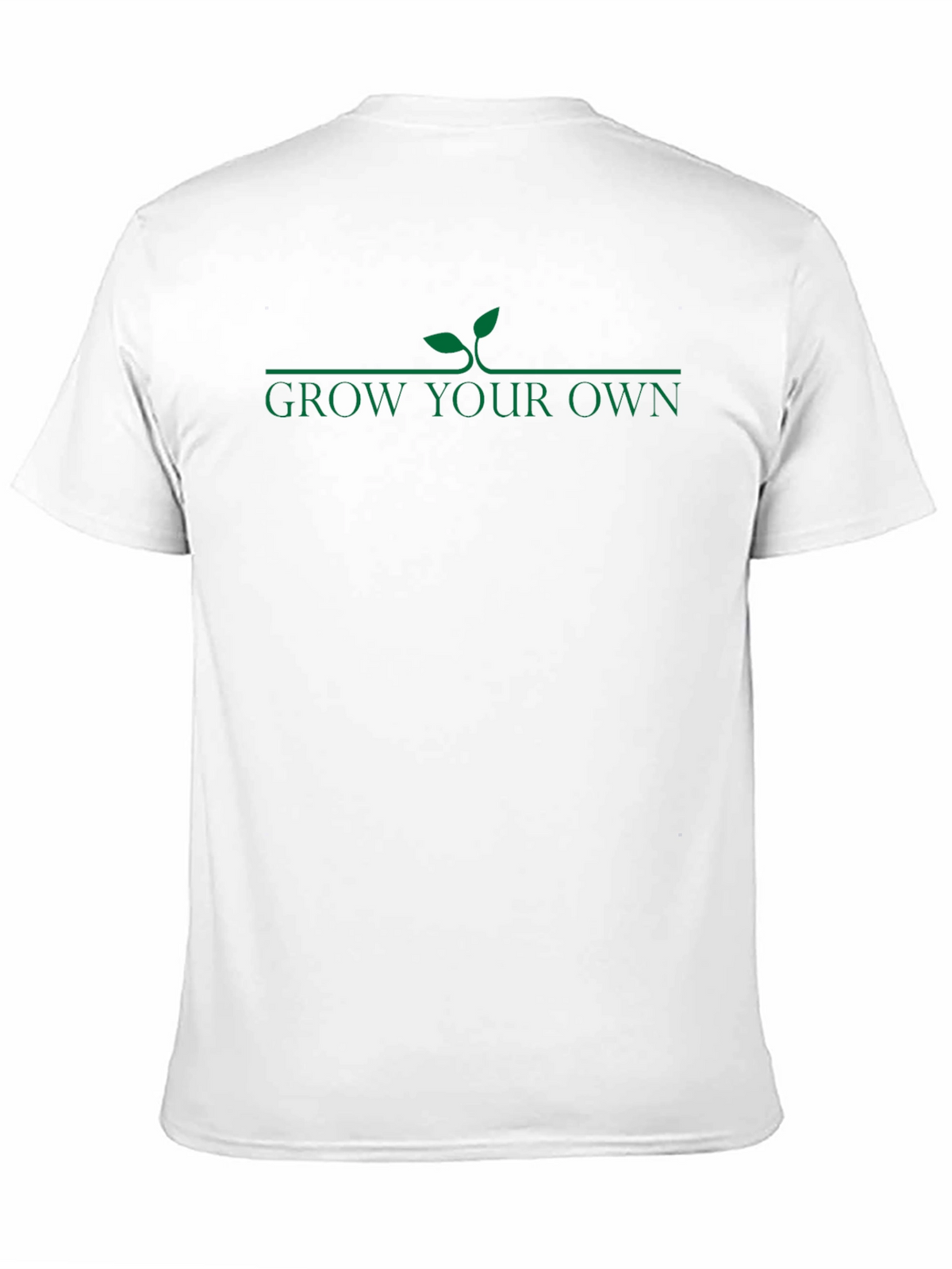 Grow Your Own Black Cotton T-Shirt