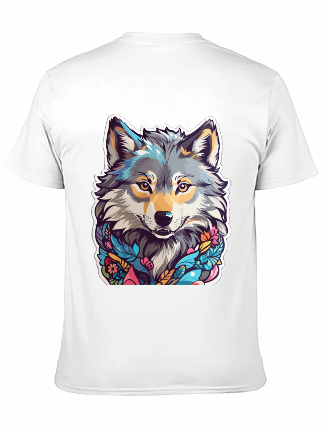 Wolf Art Black T-Shirt