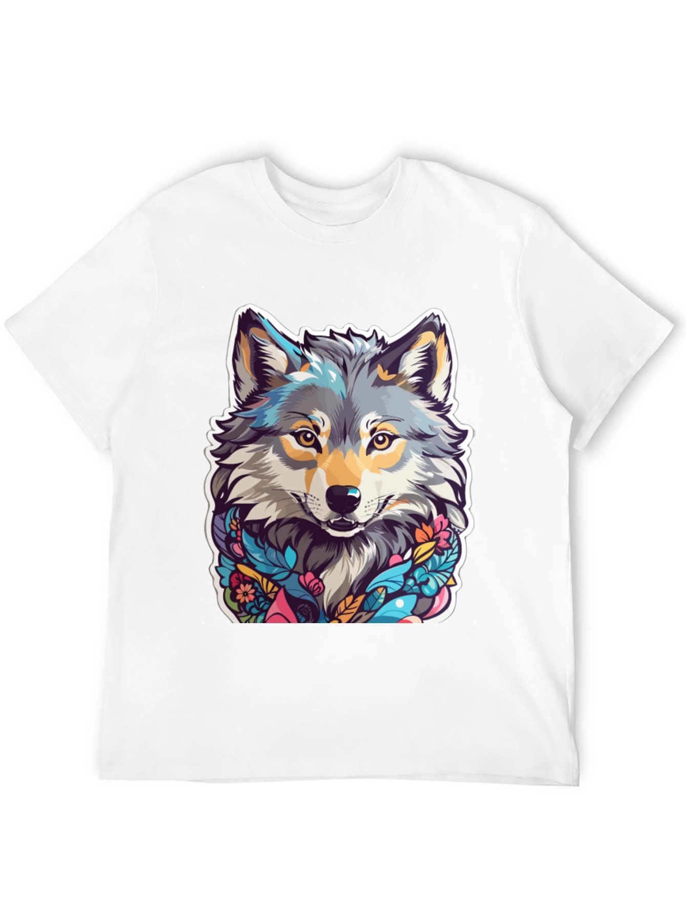 Wolf Art Black T-Shirt