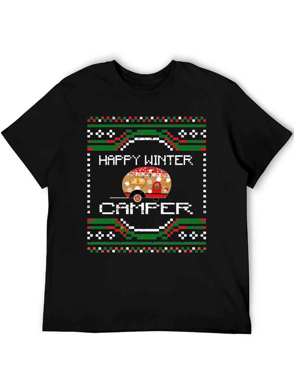 Happy Winter Camper Graphic T-Shirt