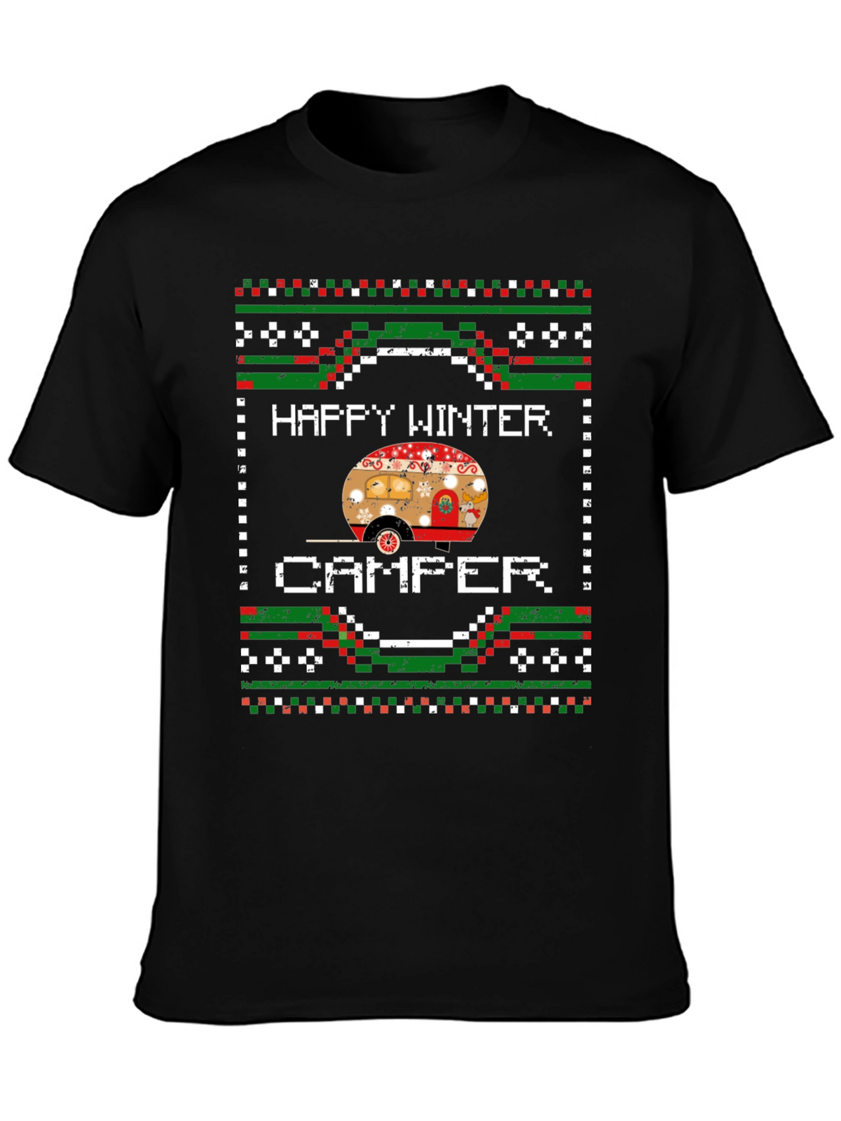Happy Winter Camper Graphic T-Shirt