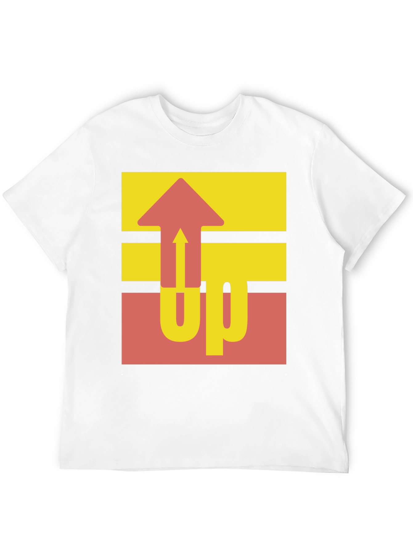 Retro UP Graphic Tee - Casual Black Cotton Shirt