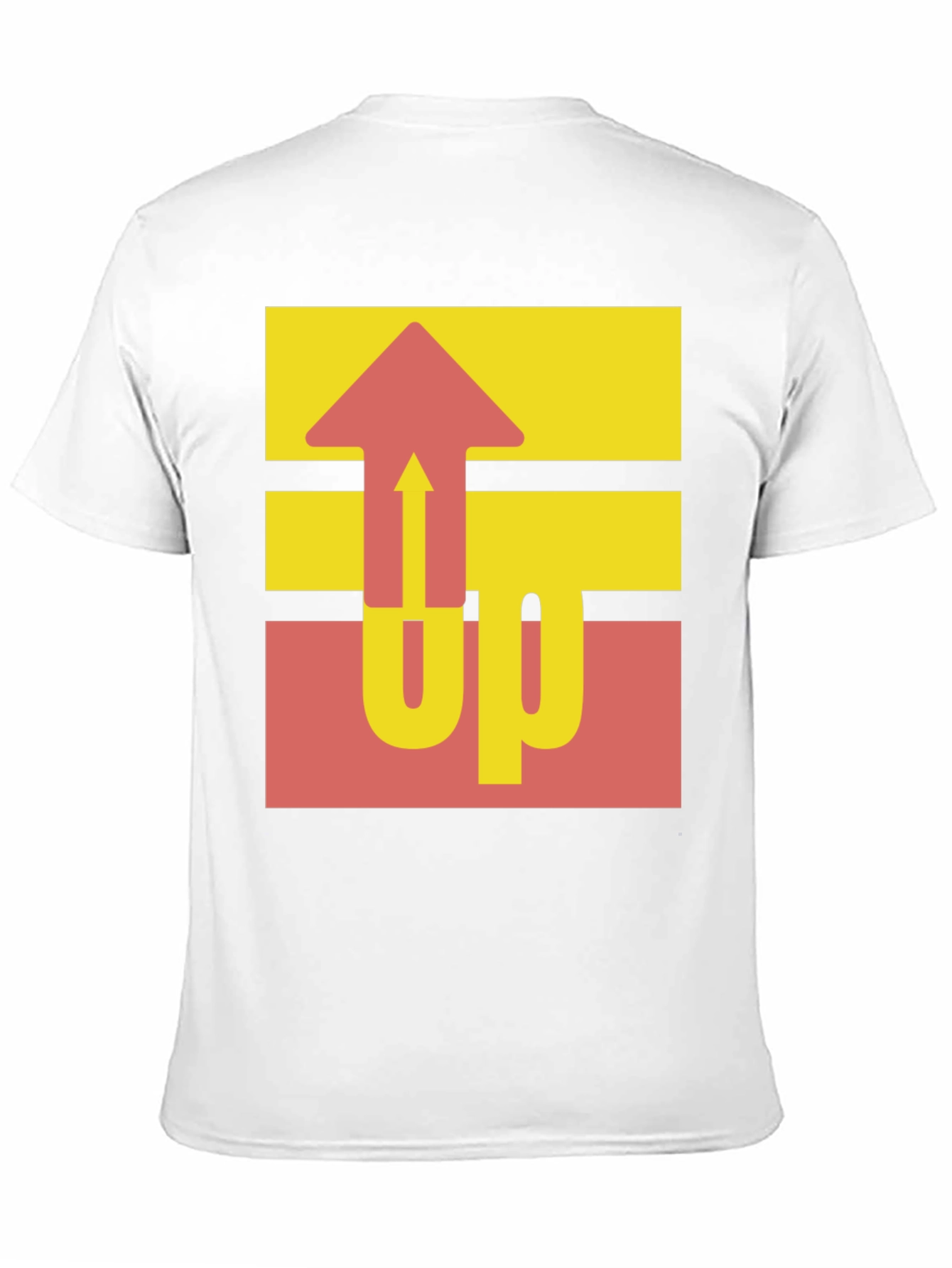Retro UP Graphic Tee - Casual Black Cotton Shirt
