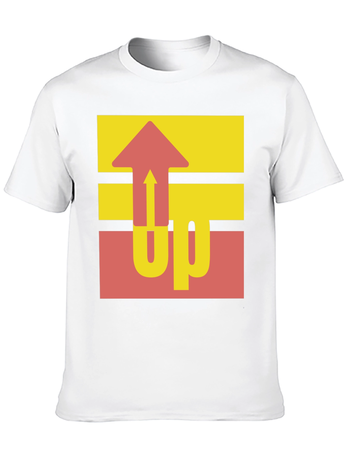 Retro UP Graphic Tee - Casual Black Cotton Shirt