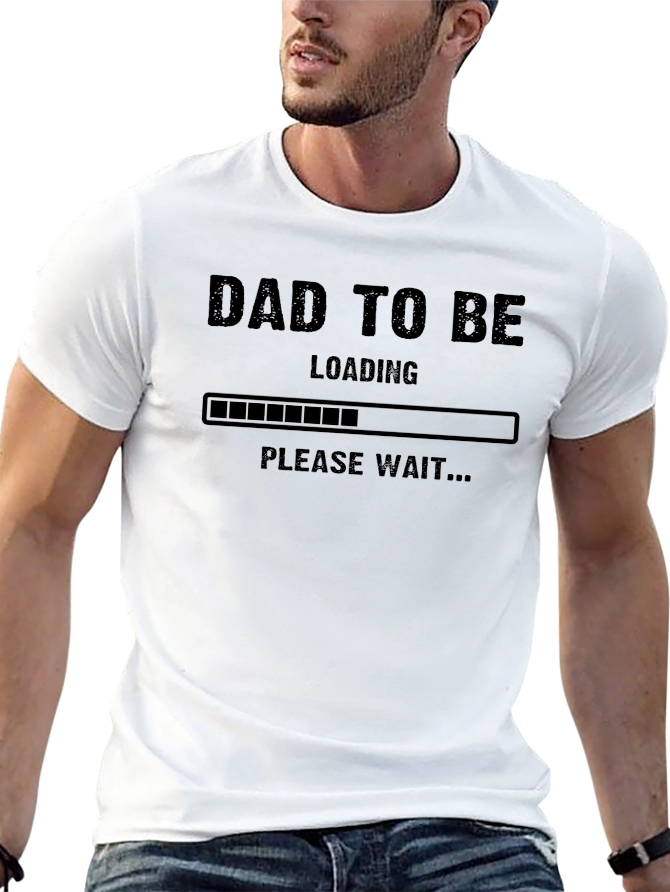 Dad To Be Loading - Funny Pregnancy Announcement T-Shirt