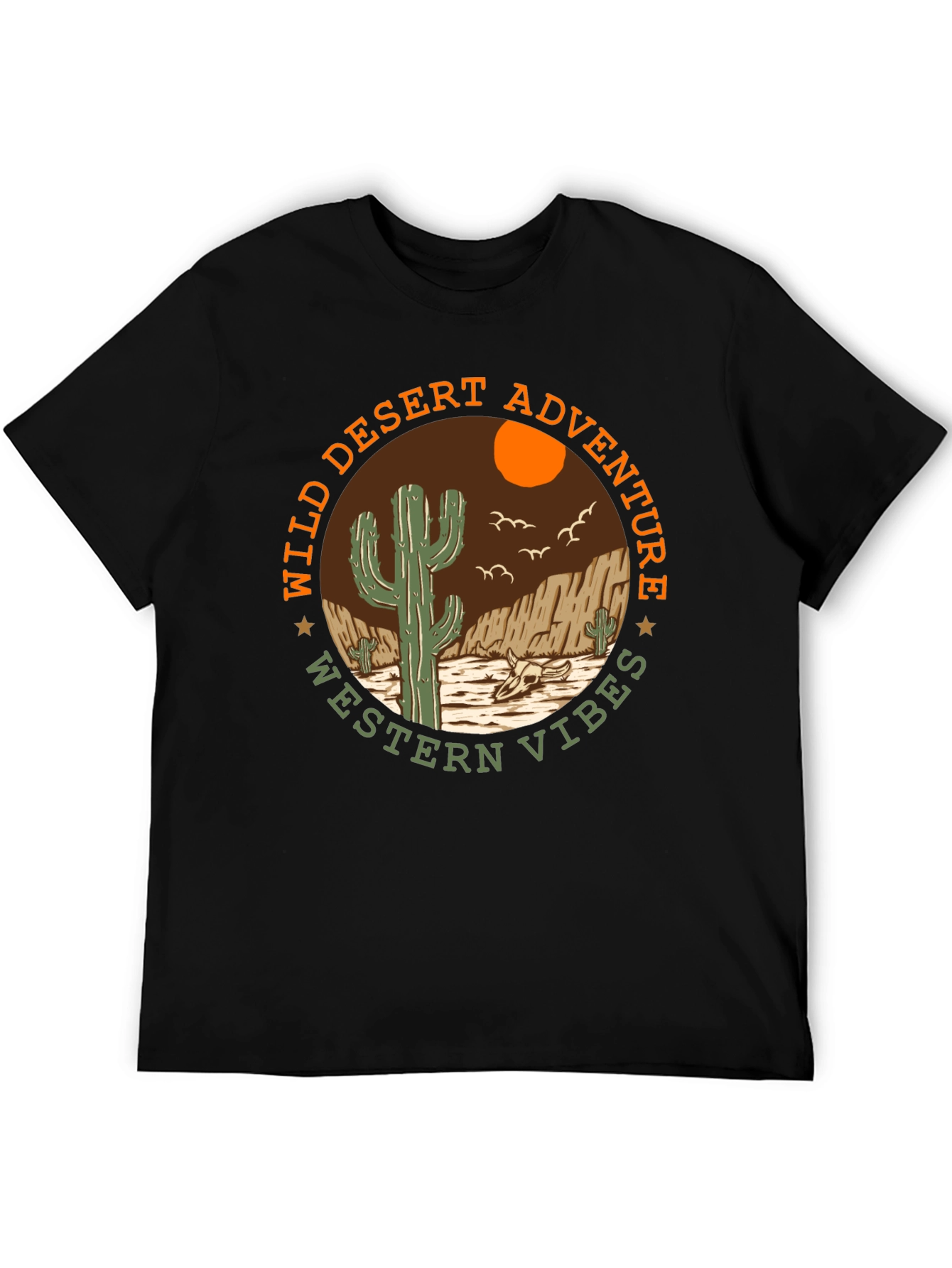 Wild Desert Adventure Western Vibes Graphic T-Shirt