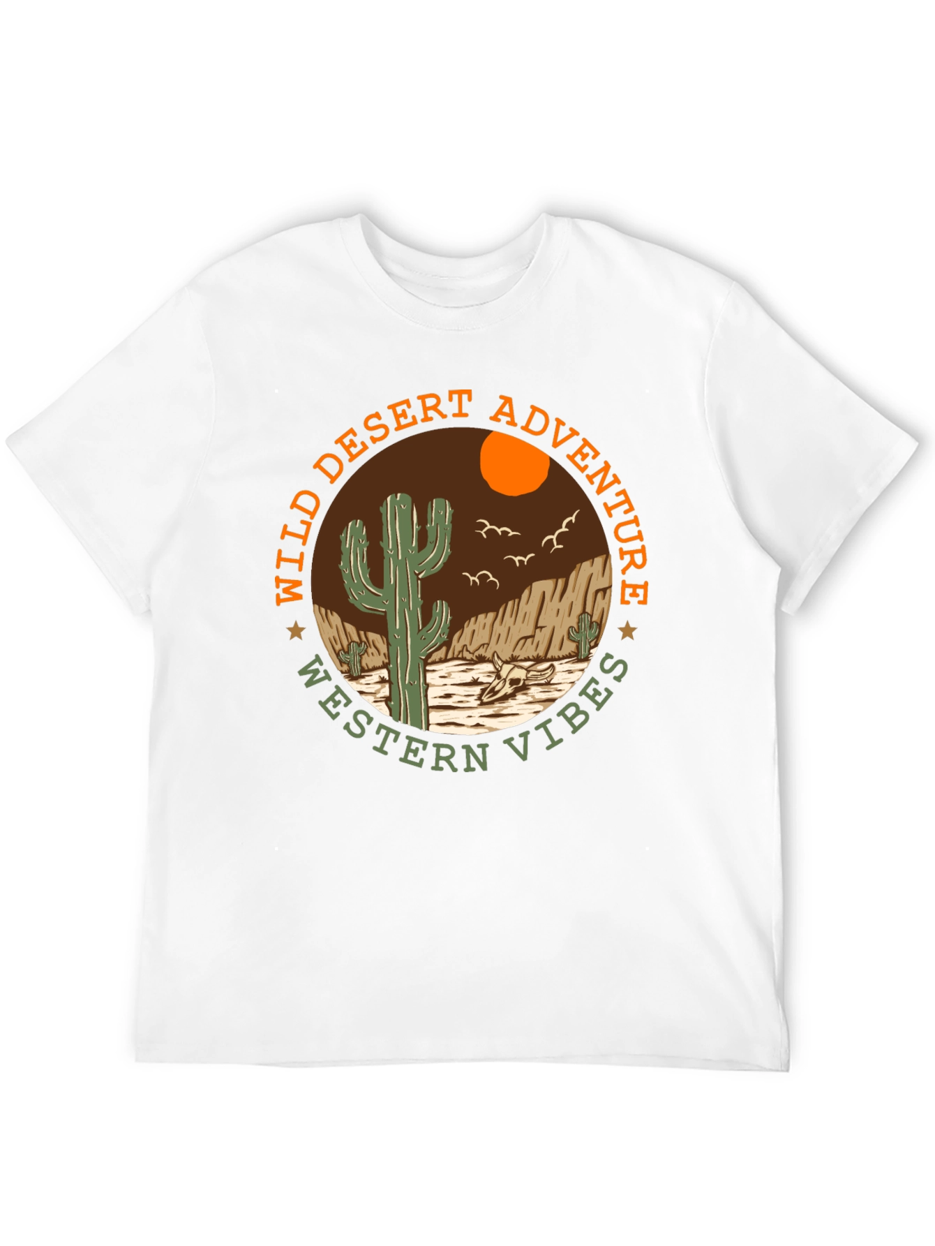 Wild Desert Adventure Western Vibes Graphic T-Shirt