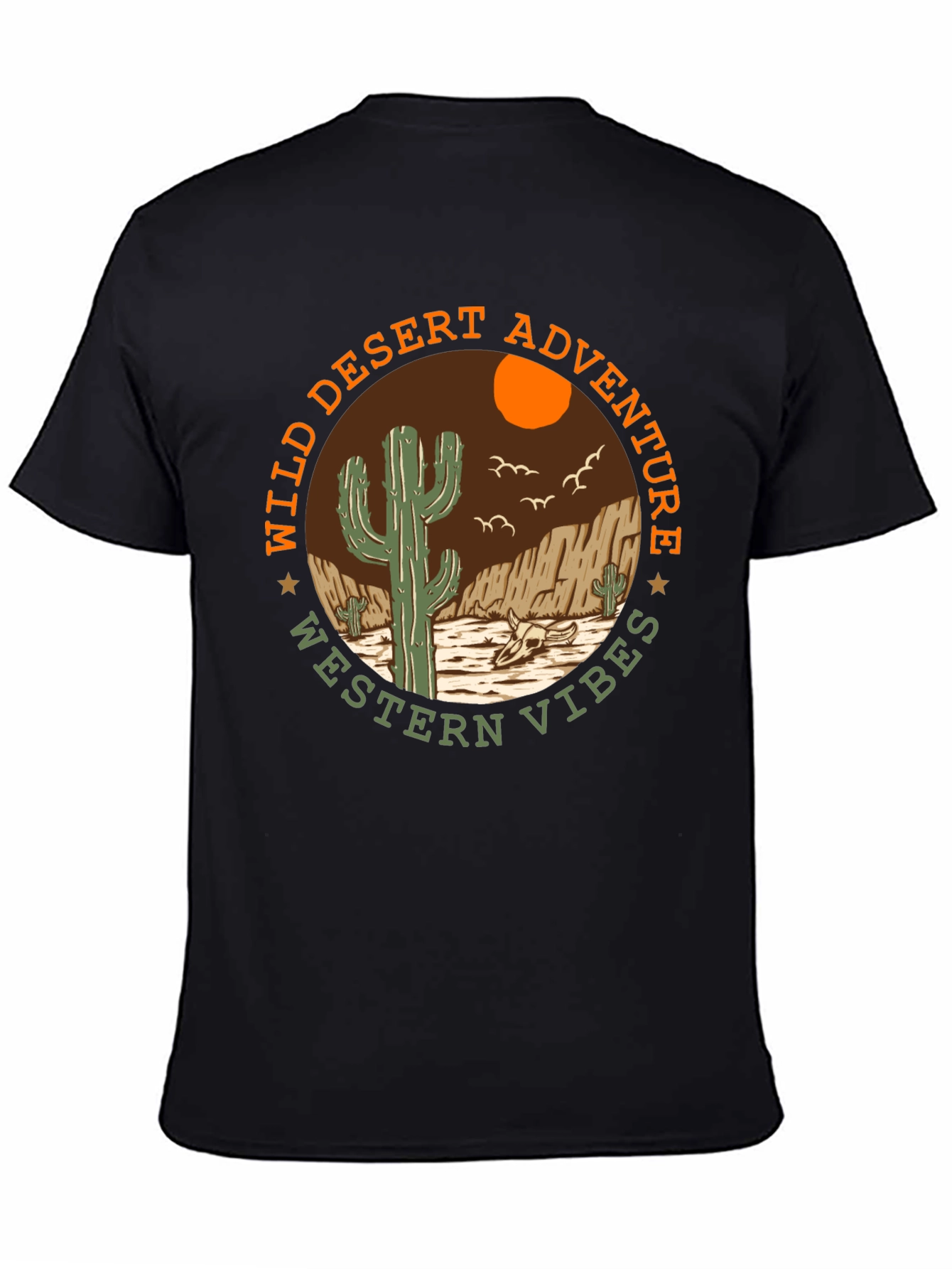 Wild Desert Adventure Western Vibes Graphic T-Shirt