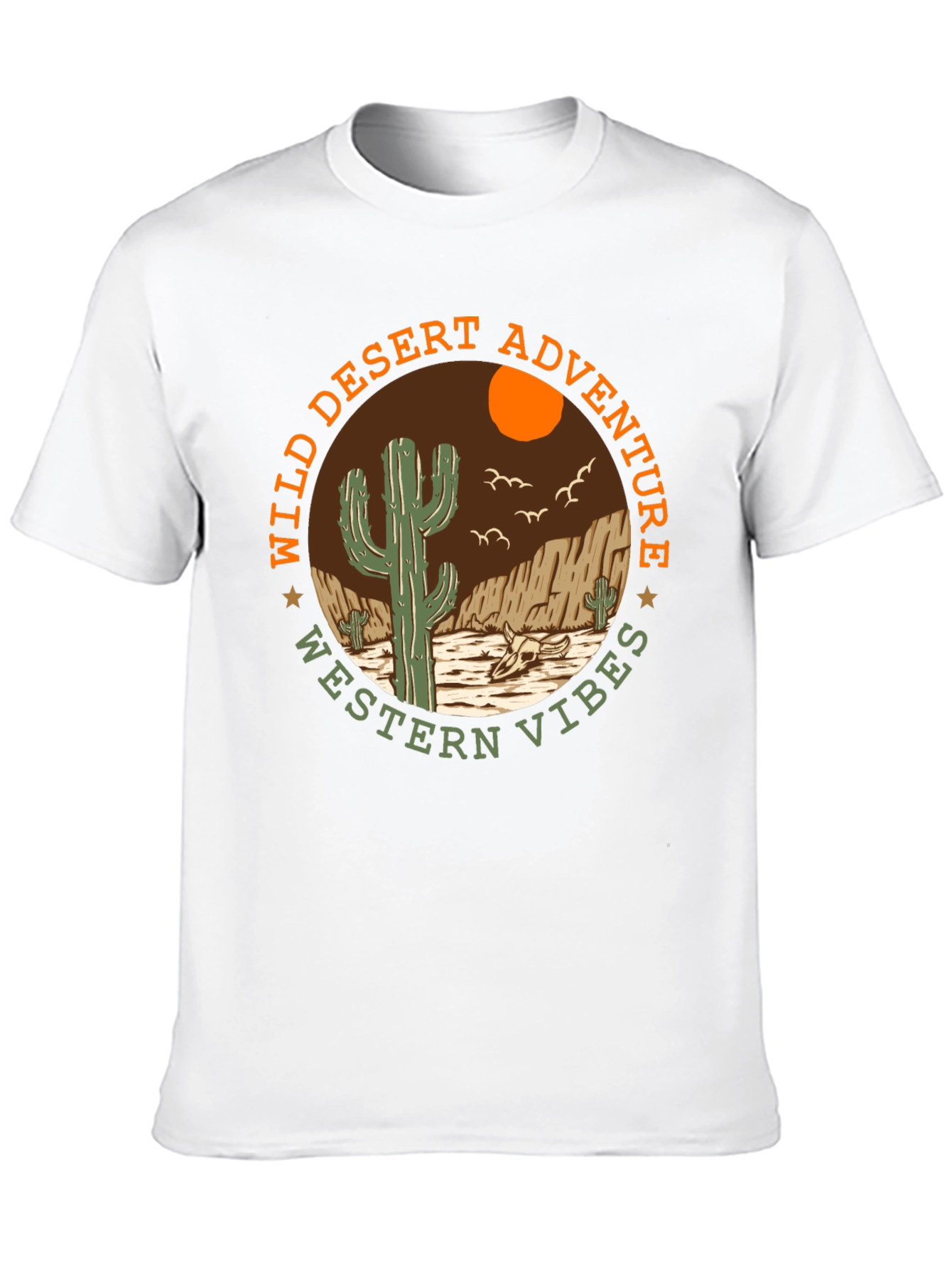 Wild Desert Adventure Western Vibes Graphic T-Shirt