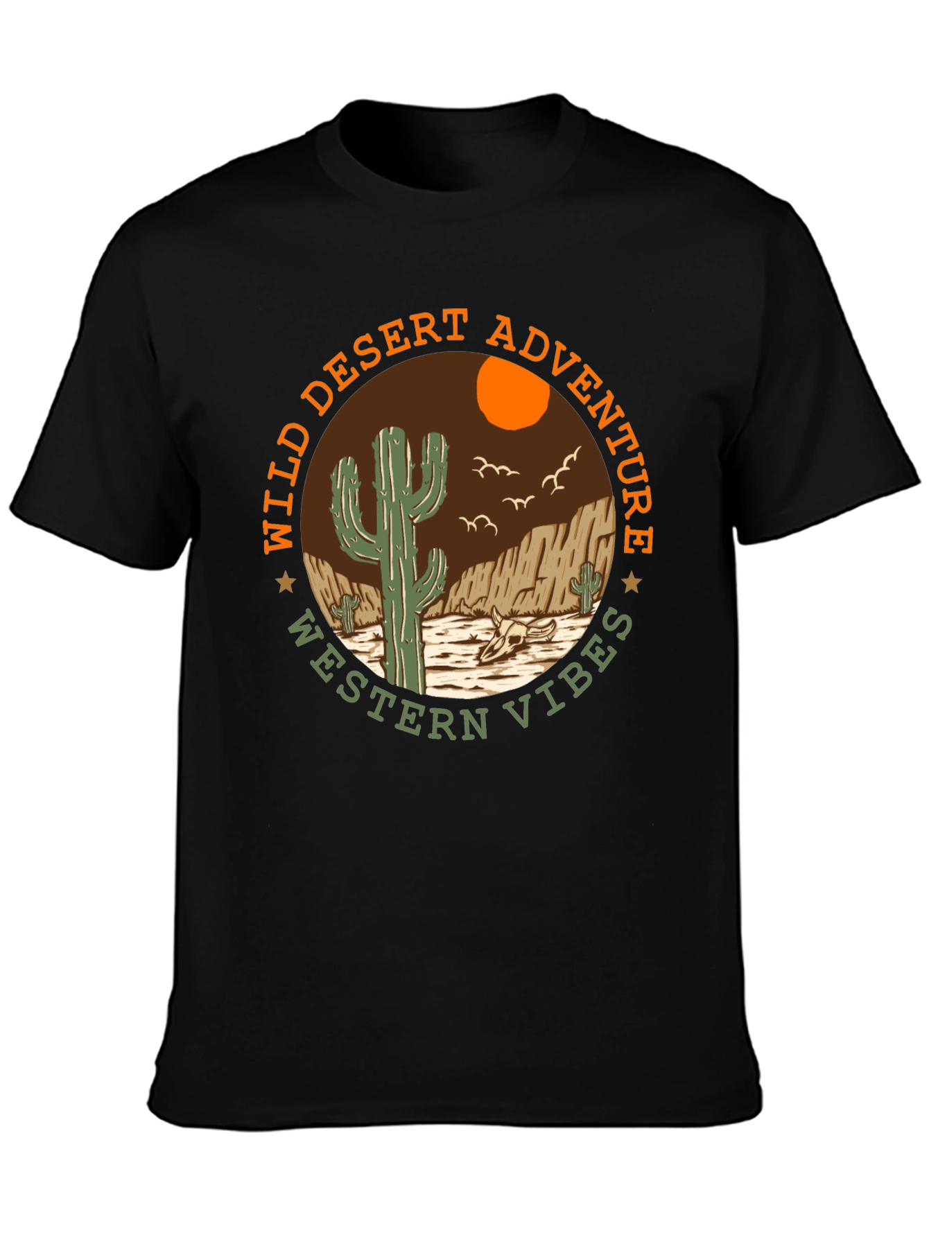 Wild Desert Adventure Western Vibes Graphic T-Shirt