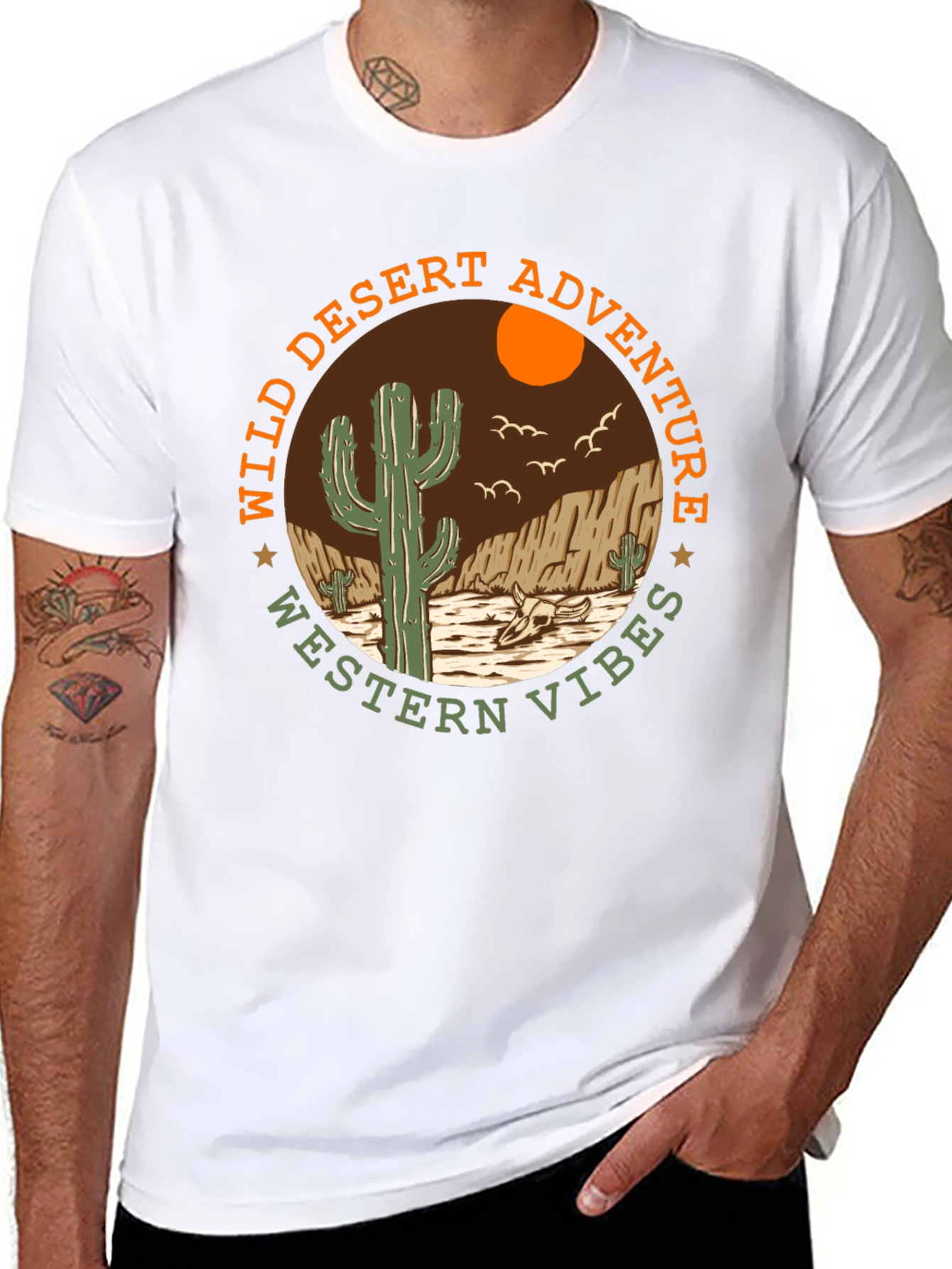 Wild Desert Adventure Western Vibes Graphic T-Shirt