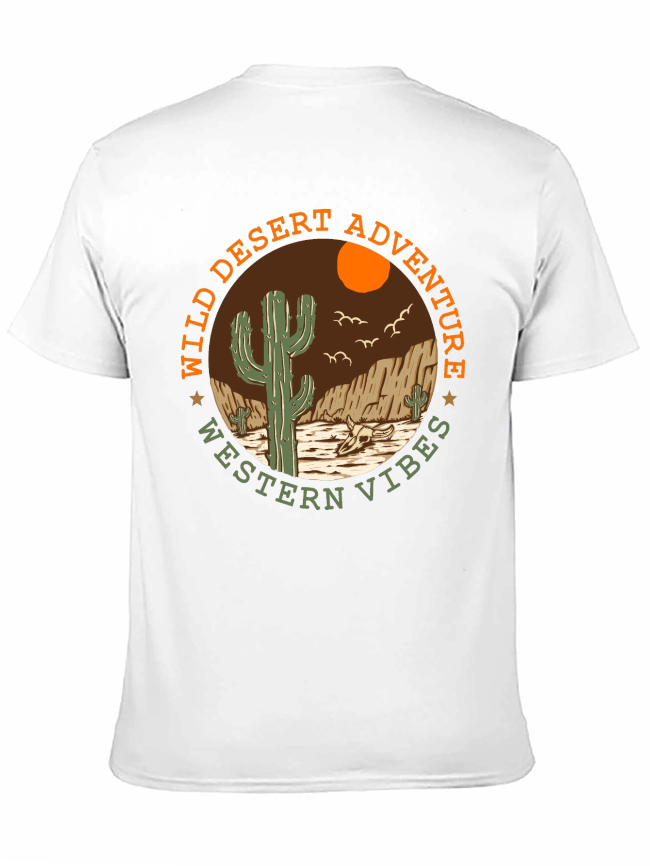 Wild Desert Adventure Western Vibes Graphic T-Shirt