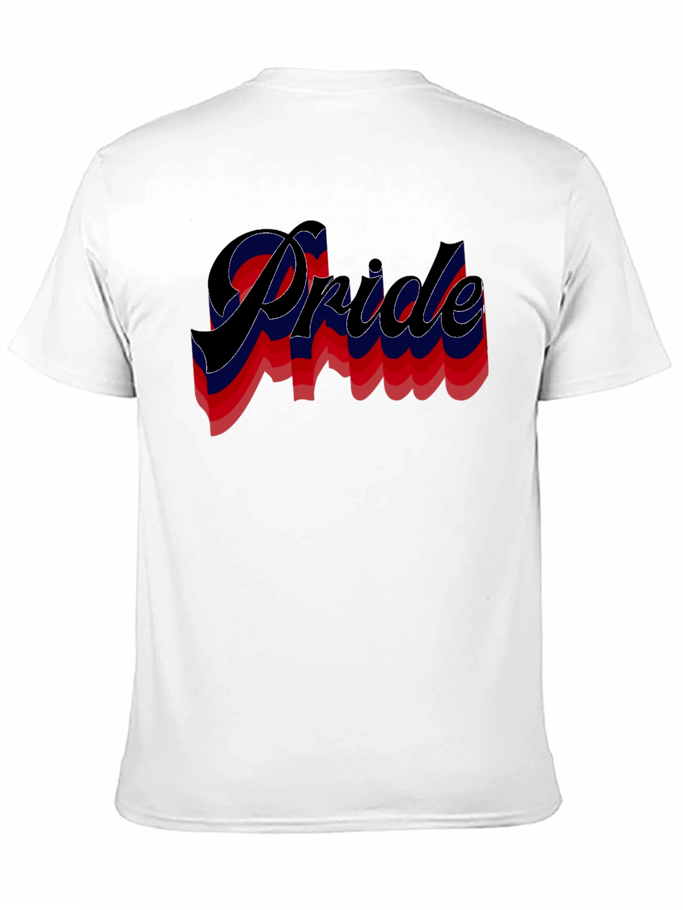 Pride Retro Wave T-Shirt Black Cotton