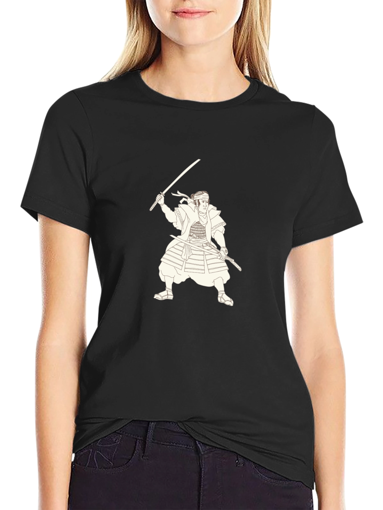 Samurai Warrior Graphic Print Tee