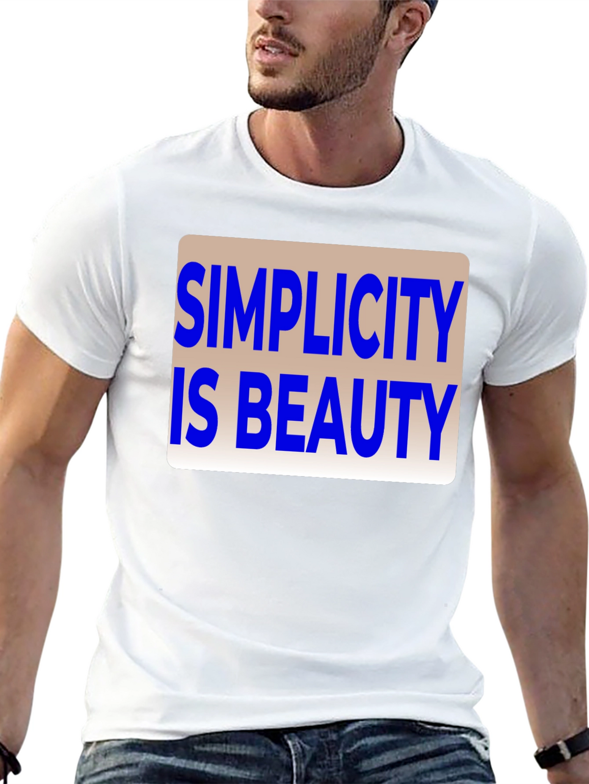 Simplicity is Beauty Graphic T-Shirt - Unisex Casual Tee