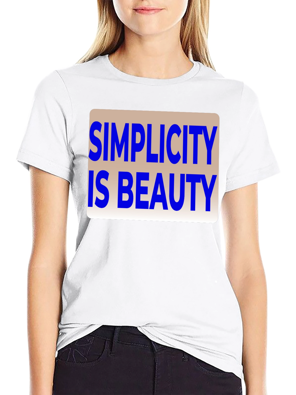 Simplicity is Beauty Graphic T-Shirt - Unisex Casual Tee