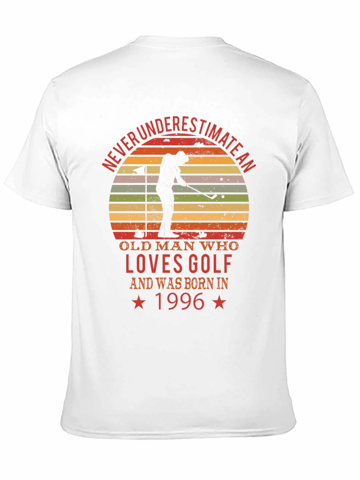 Never Underestimate Old Man Golf T-Shirt