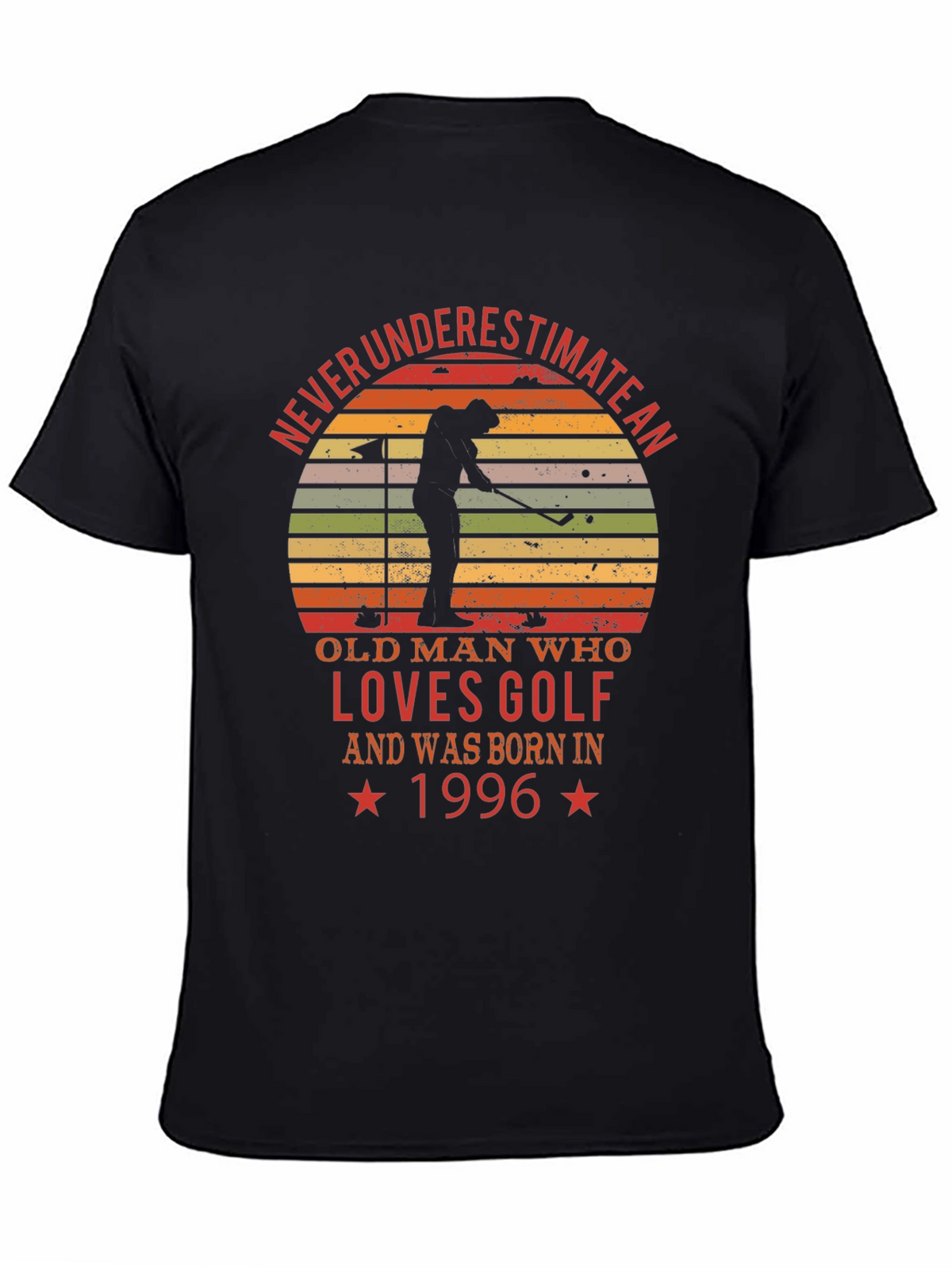 Never Underestimate Old Man Golf T-Shirt
