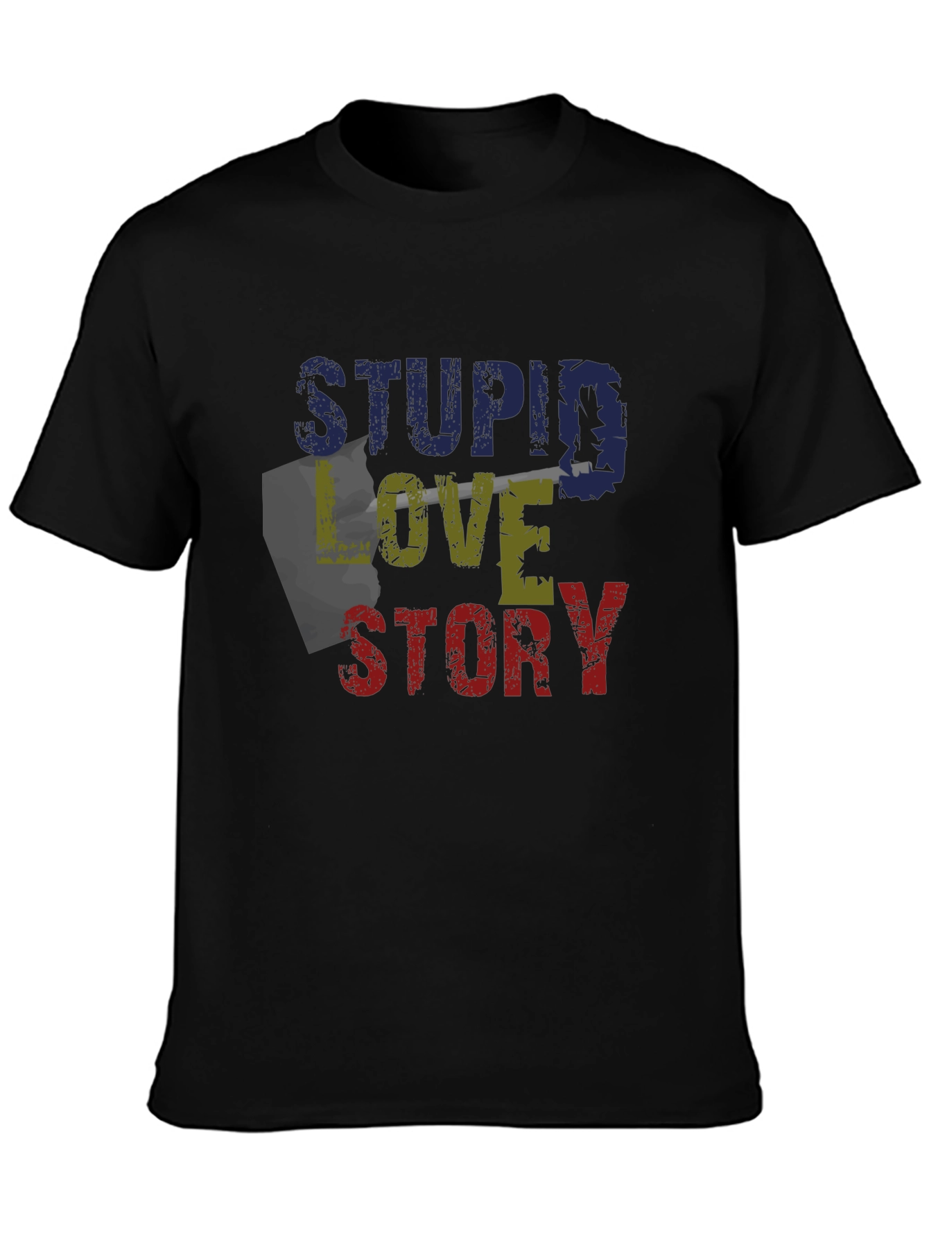 Stupid Love Story Graphic Tee - Unique Design