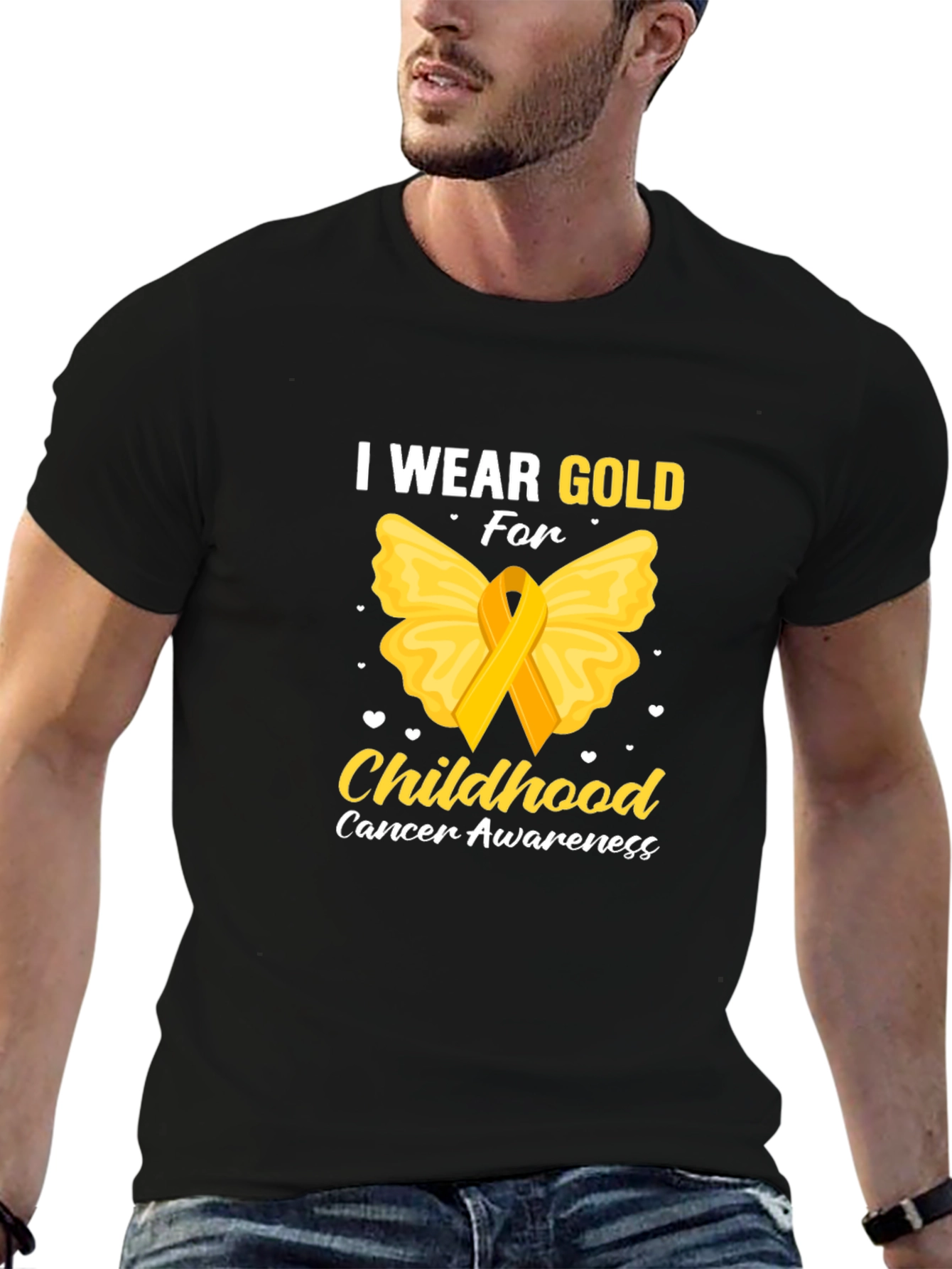 I Wear Gold For Childhood Cancer Awareness T-Shirt