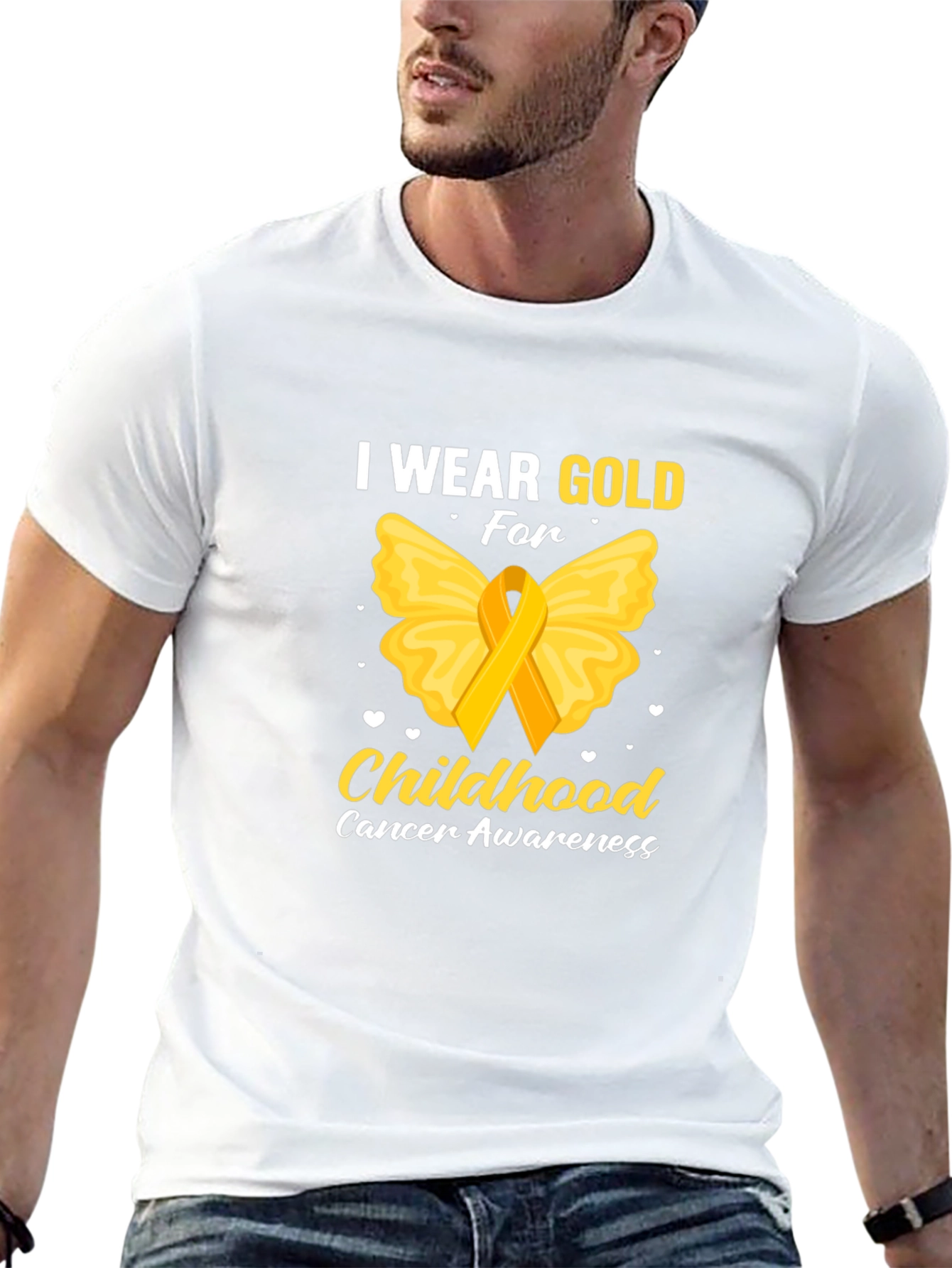 I Wear Gold For Childhood Cancer Awareness T-Shirt