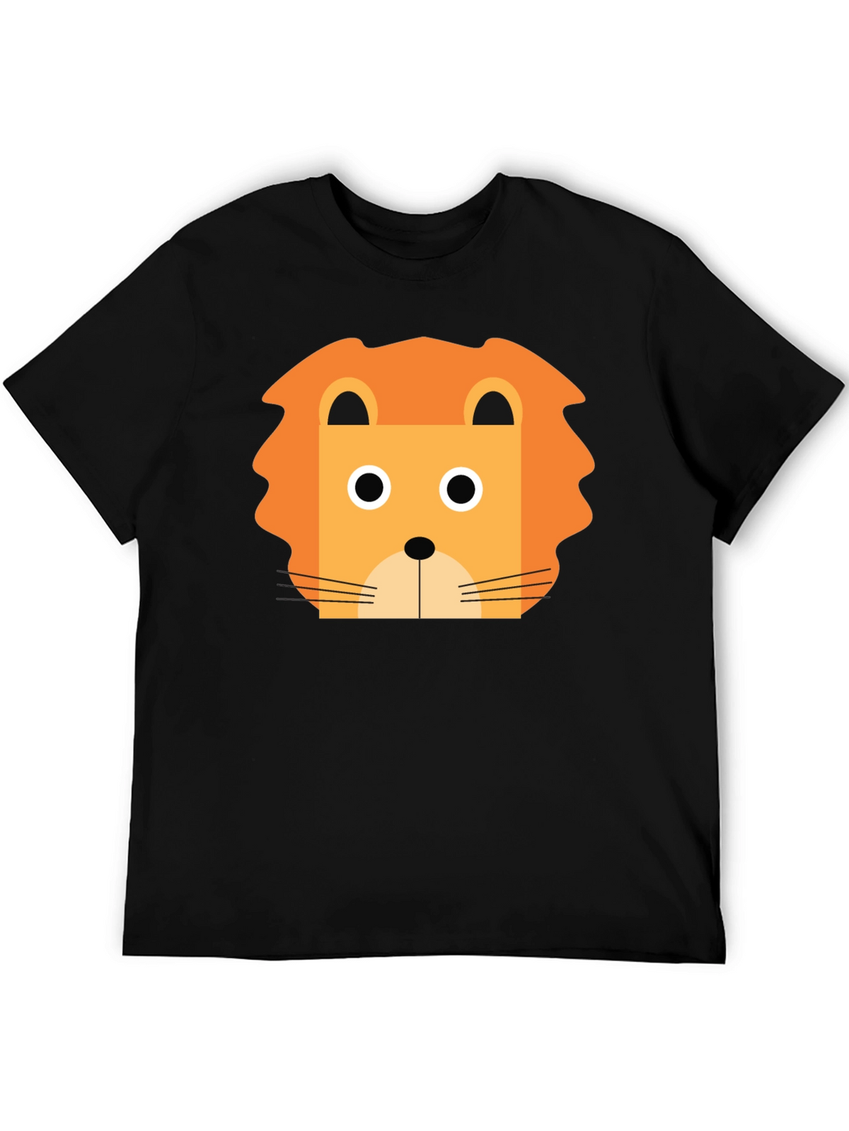 Lion Graphic Tee - Black Unisex T-Shirt