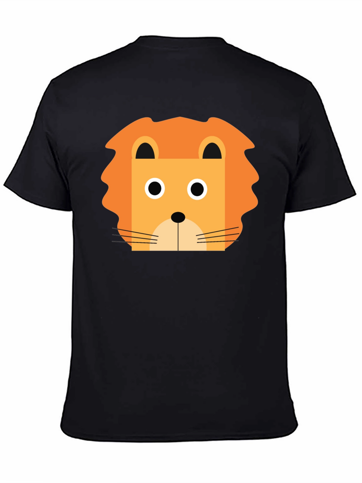 Lion Graphic Tee - Black Unisex T-Shirt