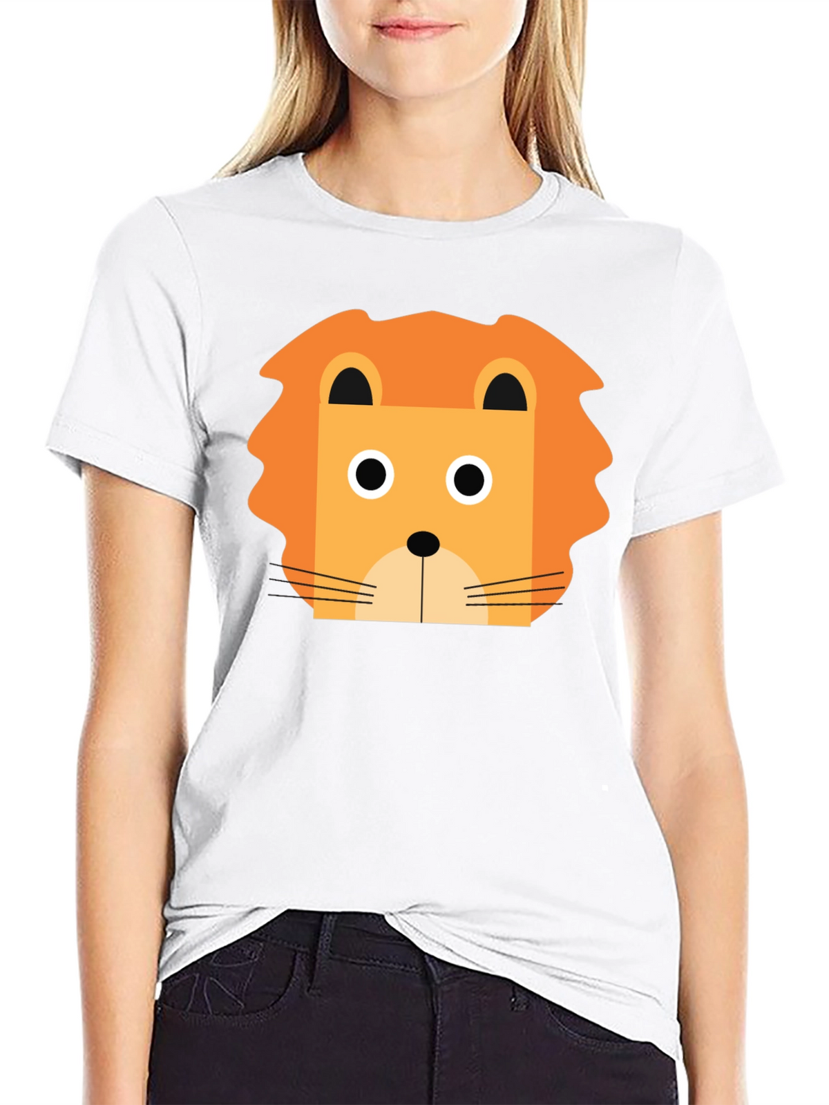 Lion Graphic Tee - Black Unisex T-Shirt