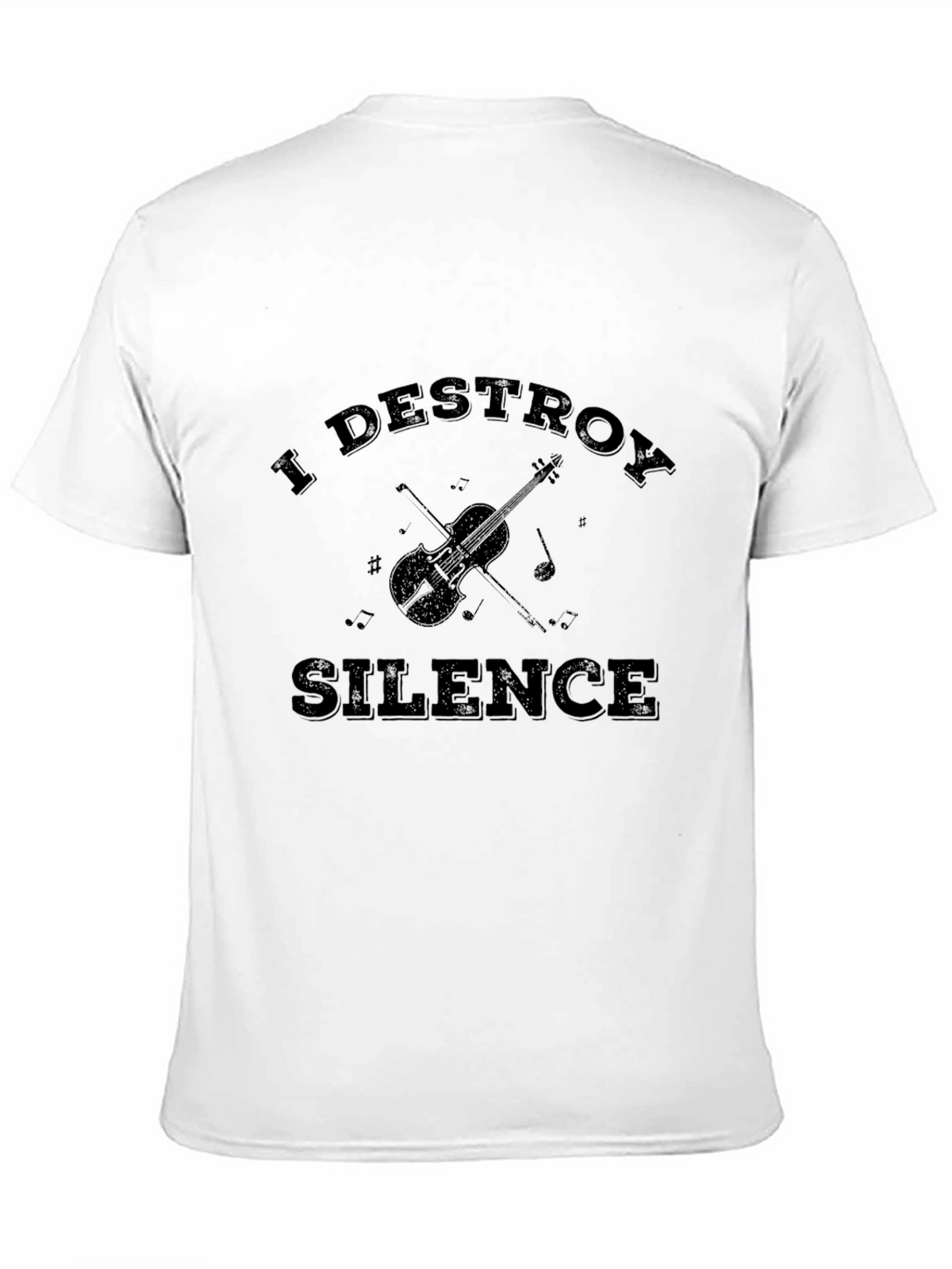 I Destroy Silence T-Shirt - Musician Black Tee