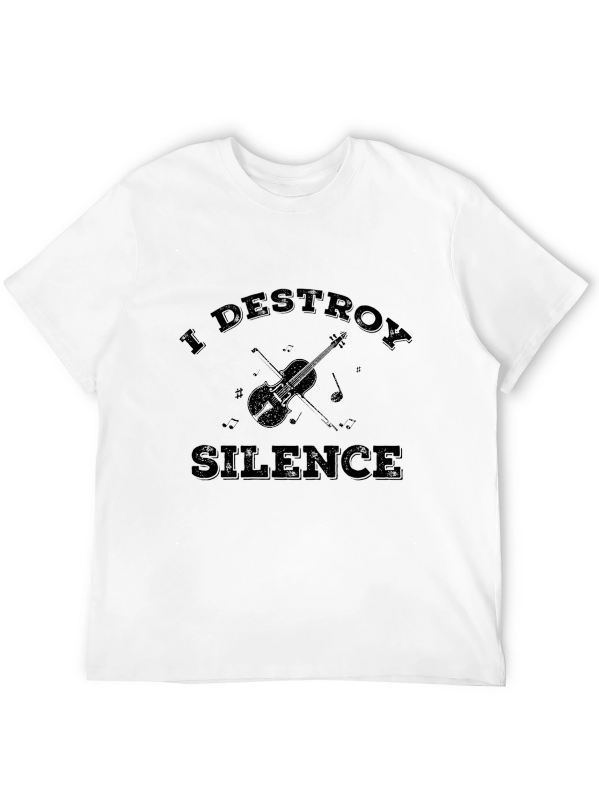 I Destroy Silence T-Shirt - Musician Black Tee