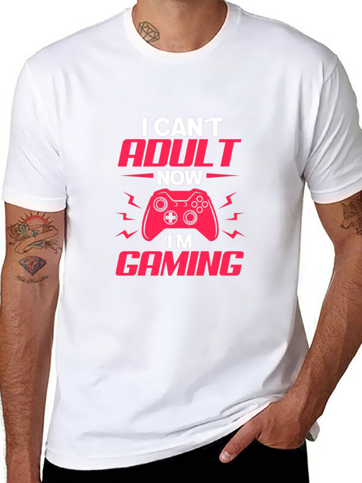 Gamer T-Shirt - I Cant Adult Now Im Gaming