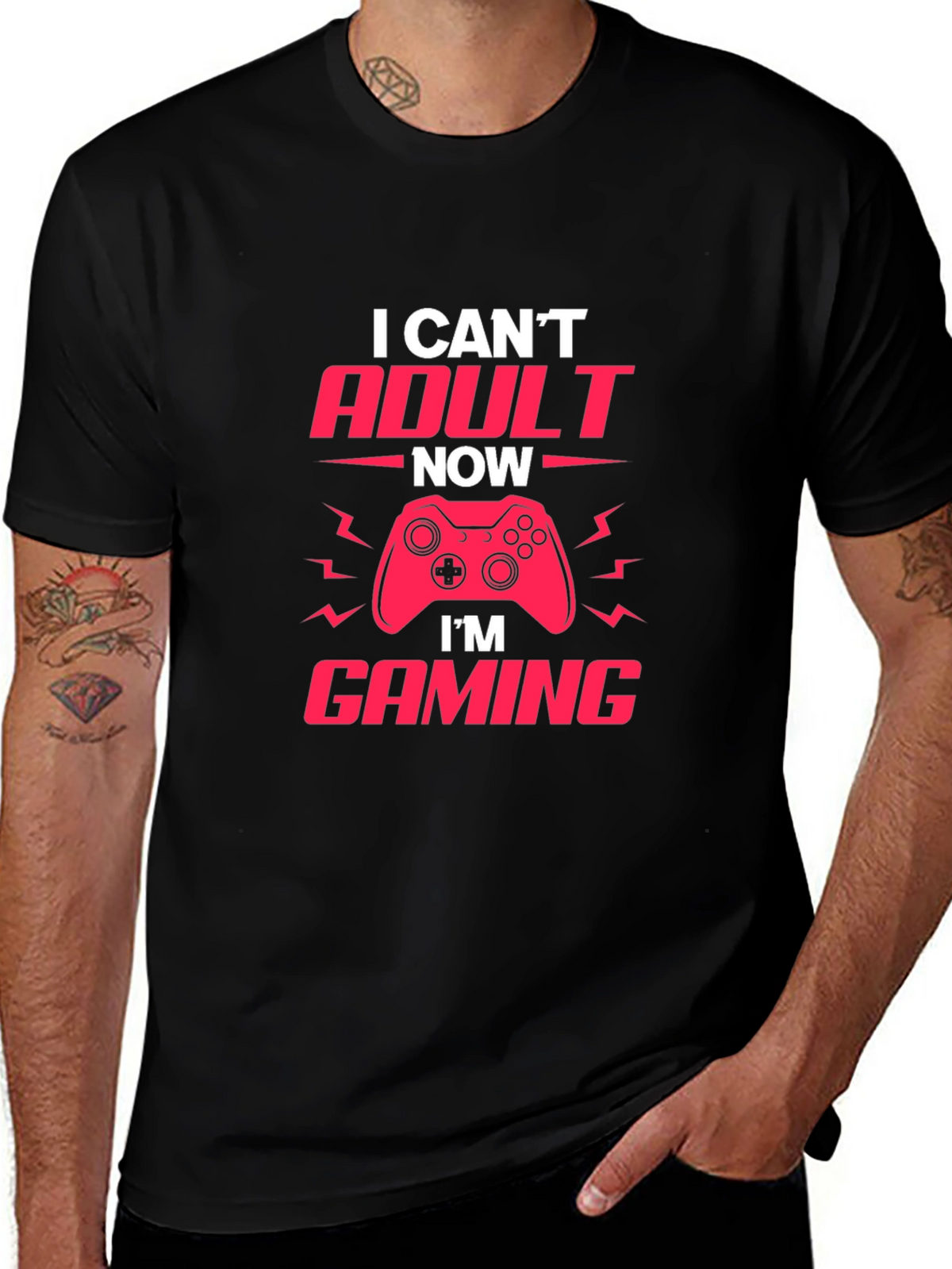 Gamer T-Shirt - I Cant Adult Now Im Gaming