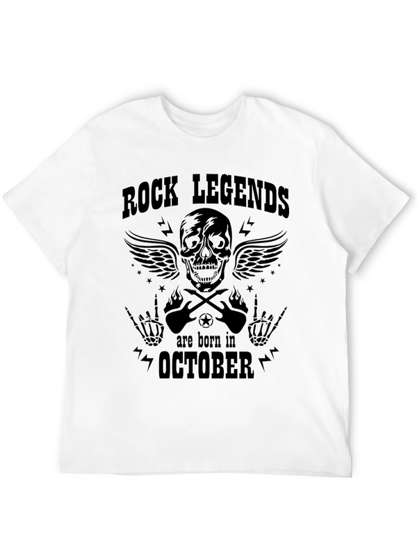 Rock Legends Born in October Graphic Tee