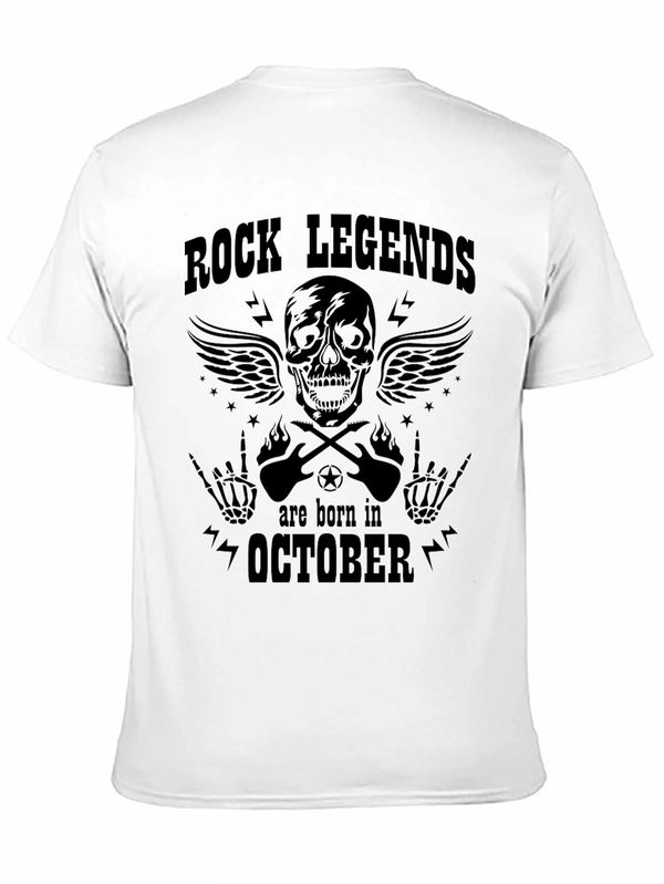 Rock Legends Born in October Graphic Tee