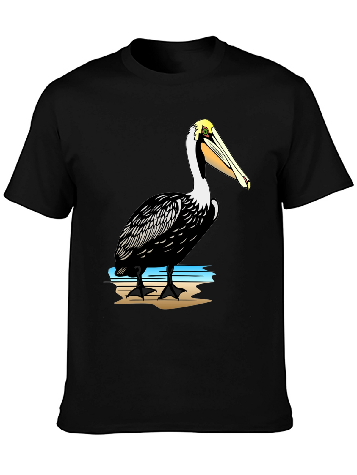 Pelican Graphic Print Black T-Shirt