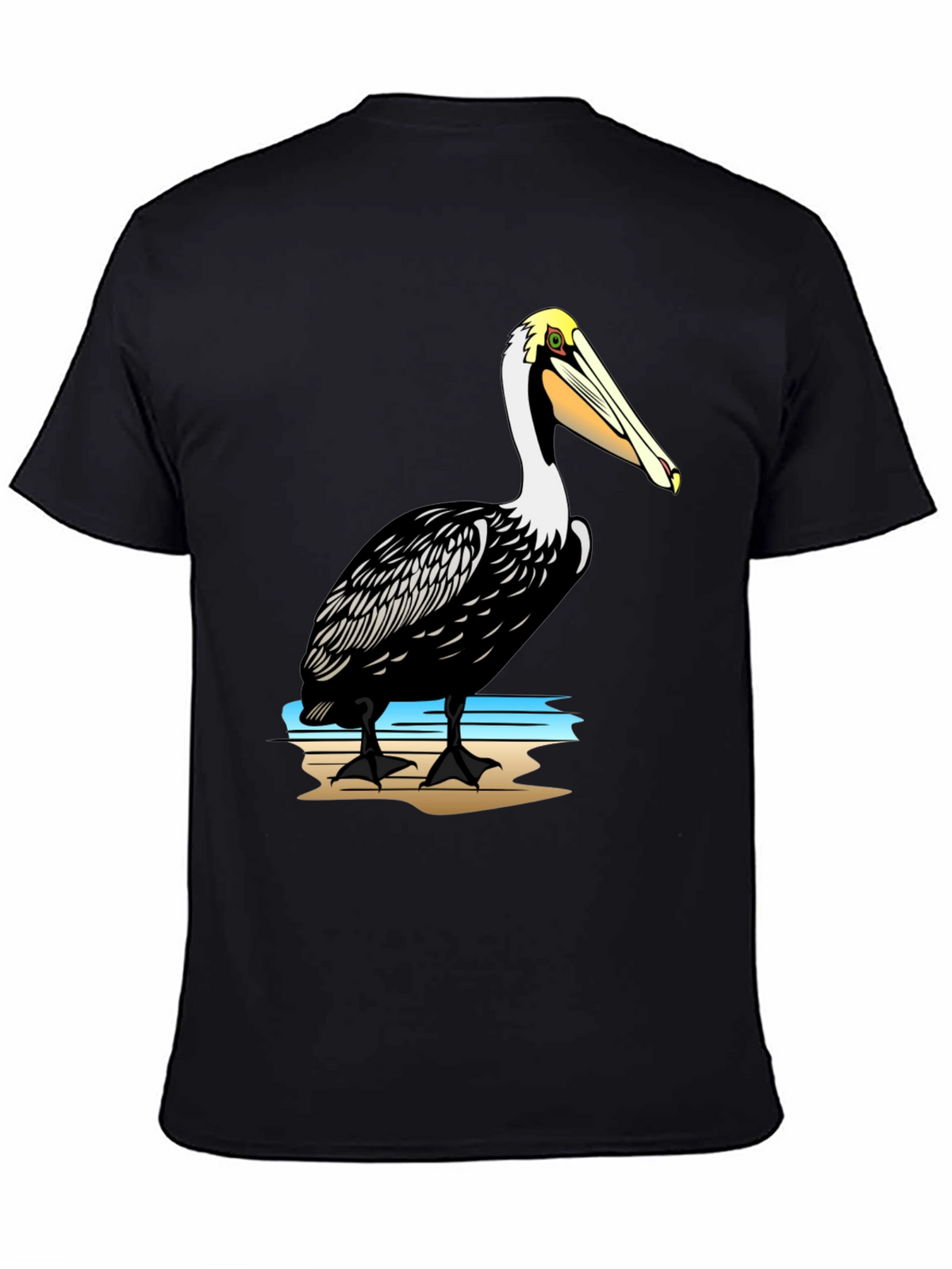 Pelican Graphic Print Black T-Shirt