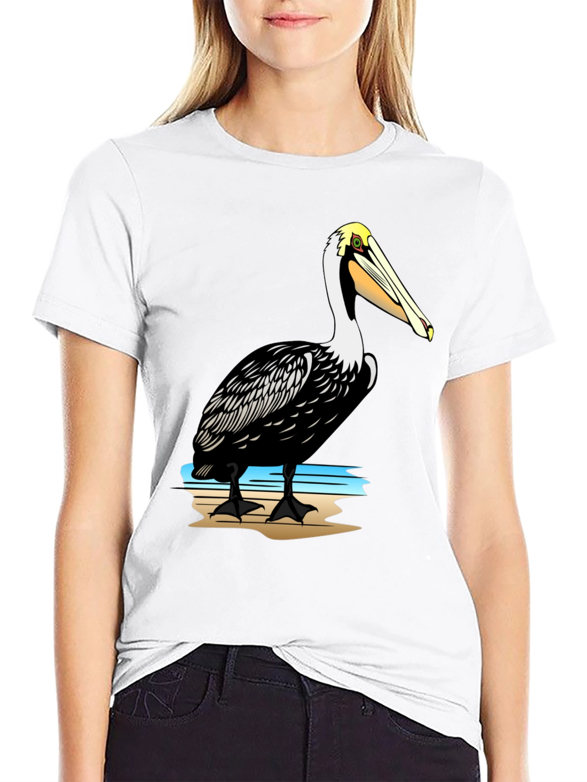 Pelican Graphic Print Black T-Shirt