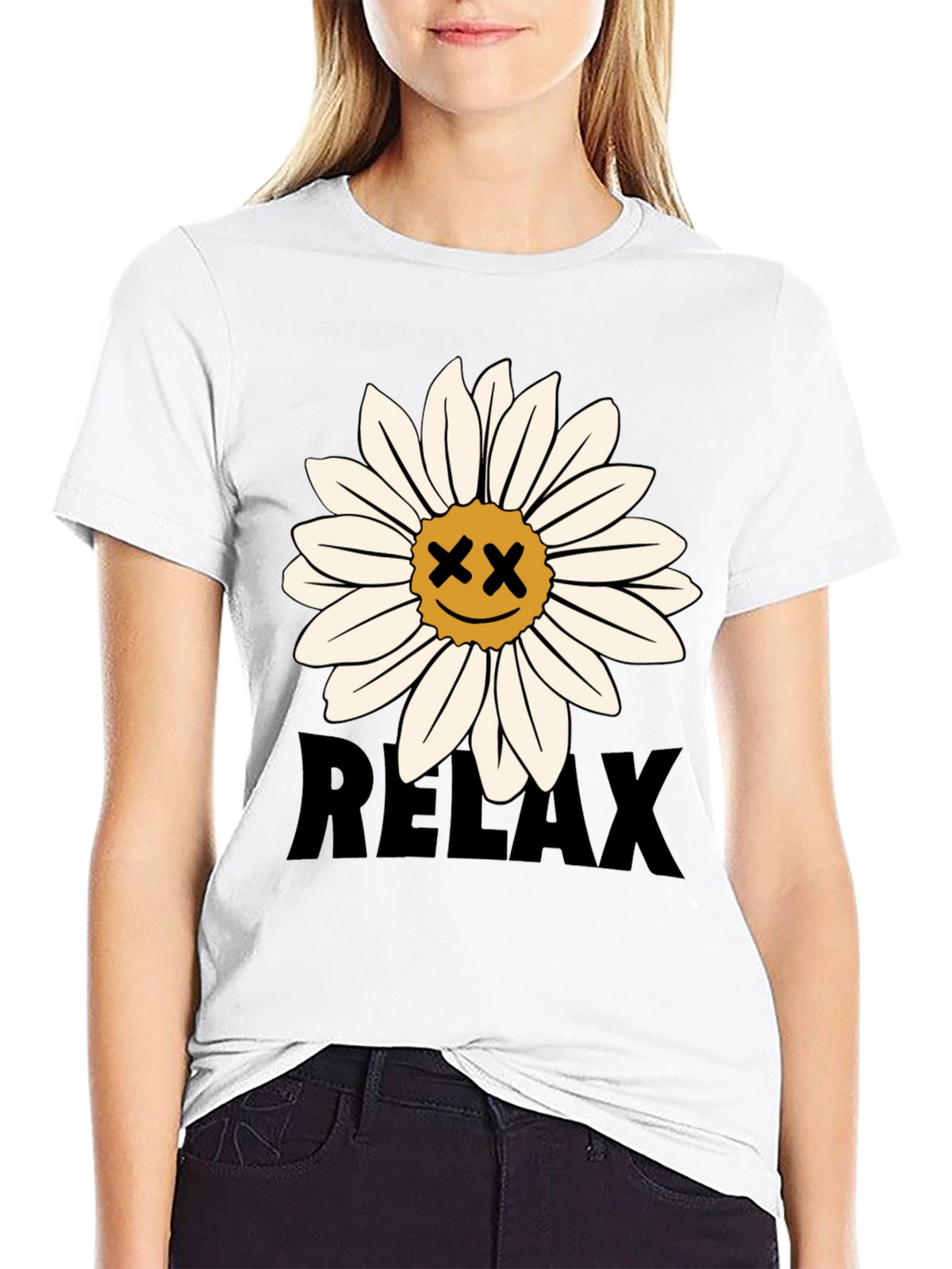 Relax Daisy Graphic Tee