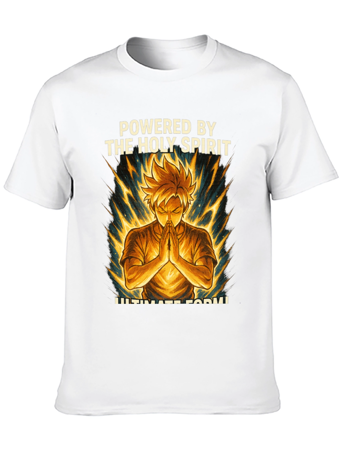 Powered by The Holy Spirit Anime Style T-Shirt