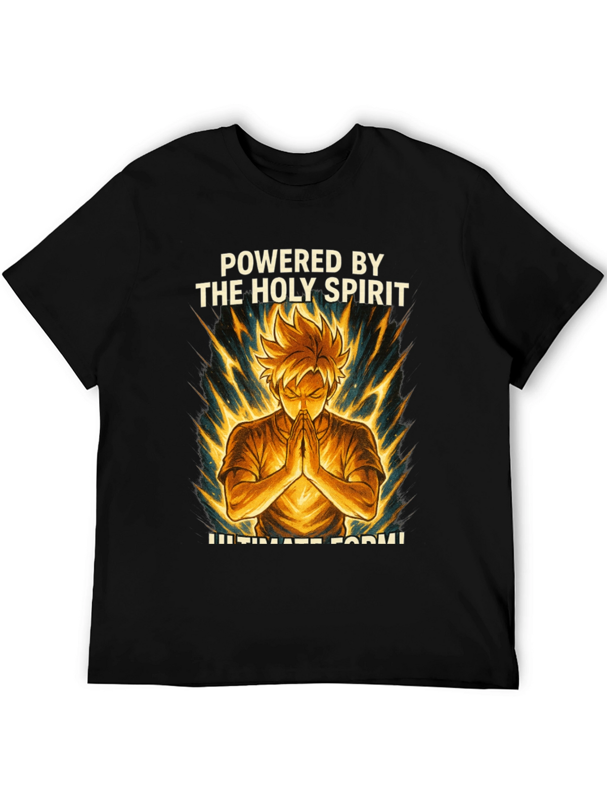 Powered by The Holy Spirit Anime Style T-Shirt