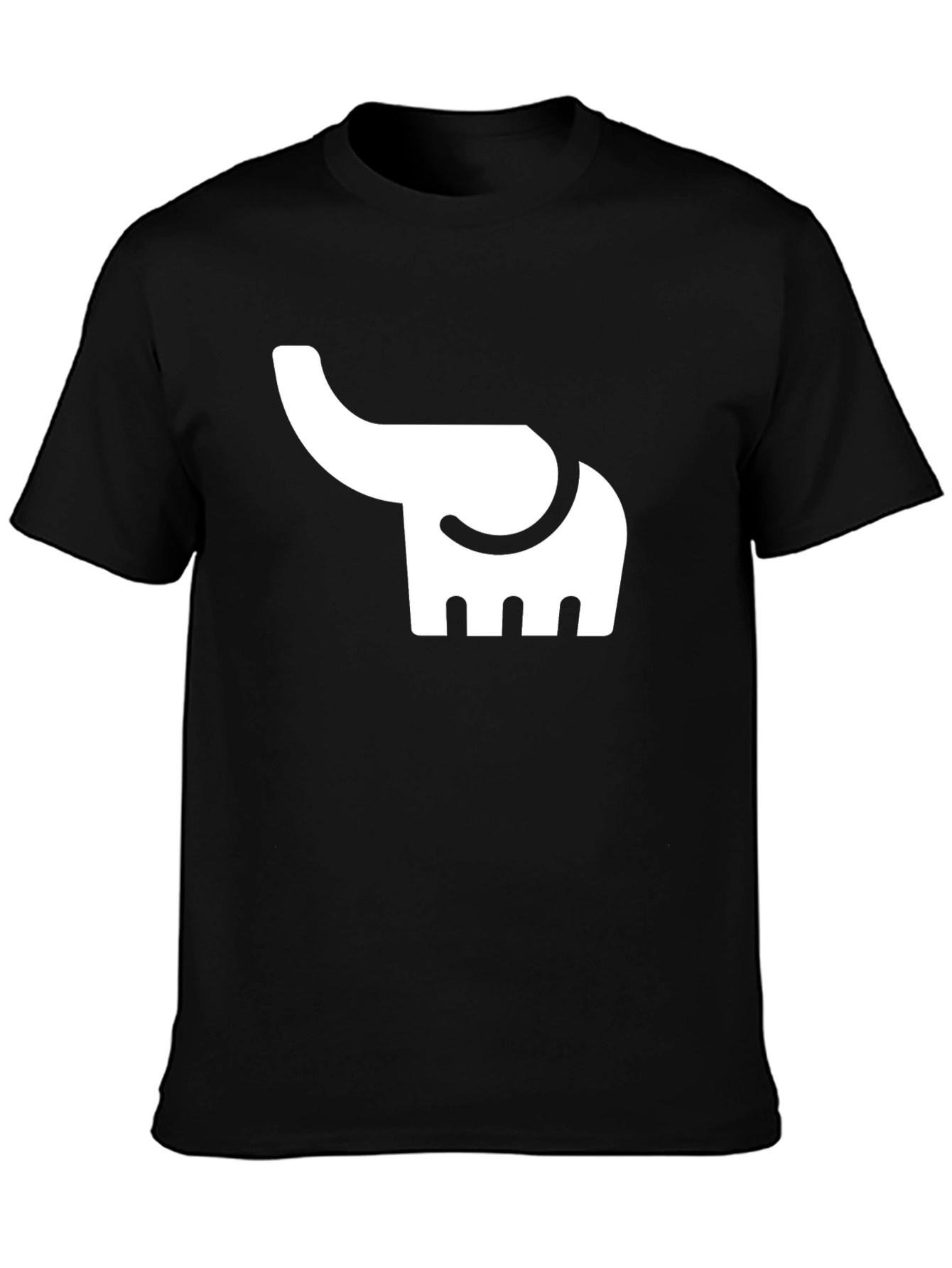 Elephant Graphic Tee - Unisex Black T-Shirt