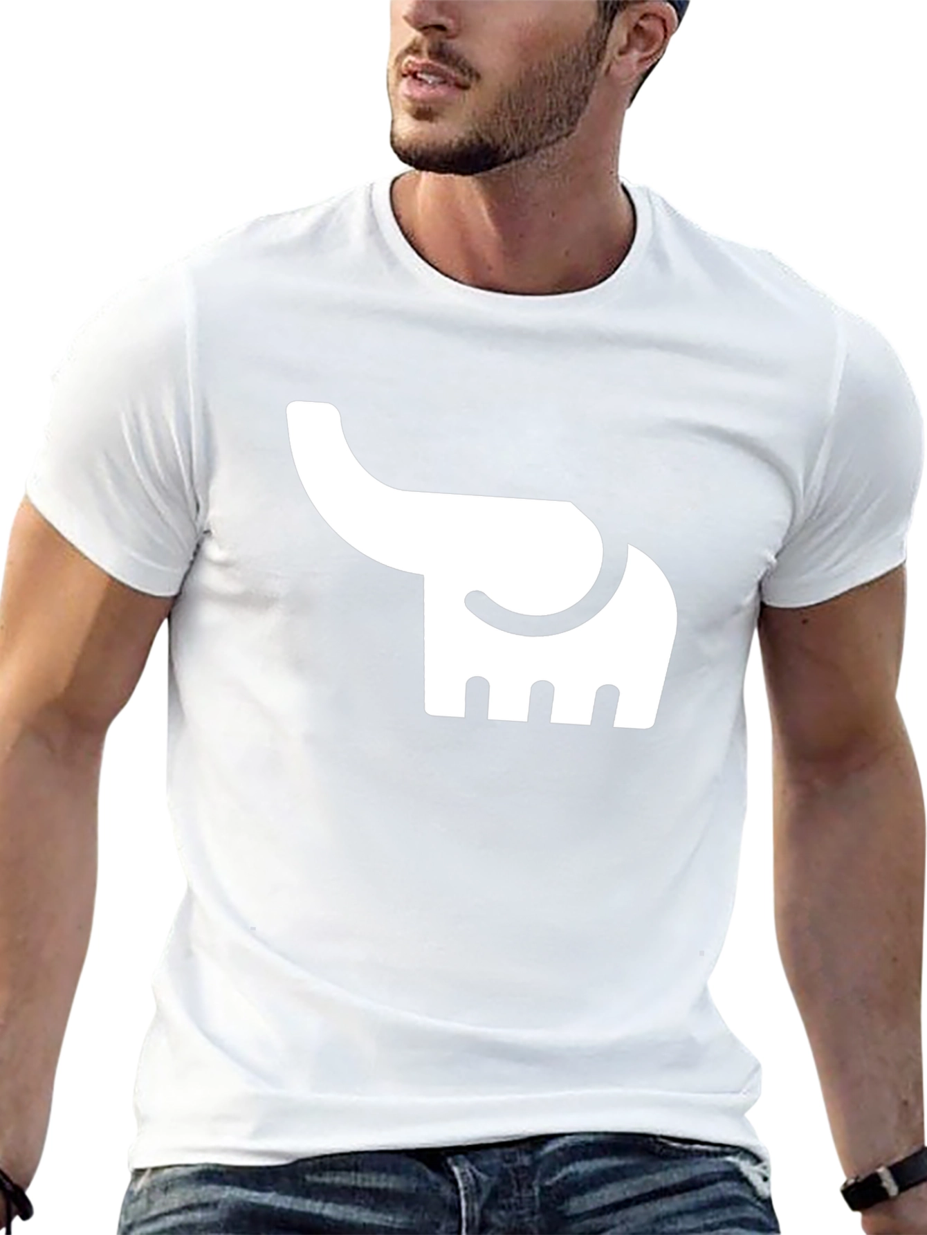 Elephant Graphic Tee - Unisex Black T-Shirt