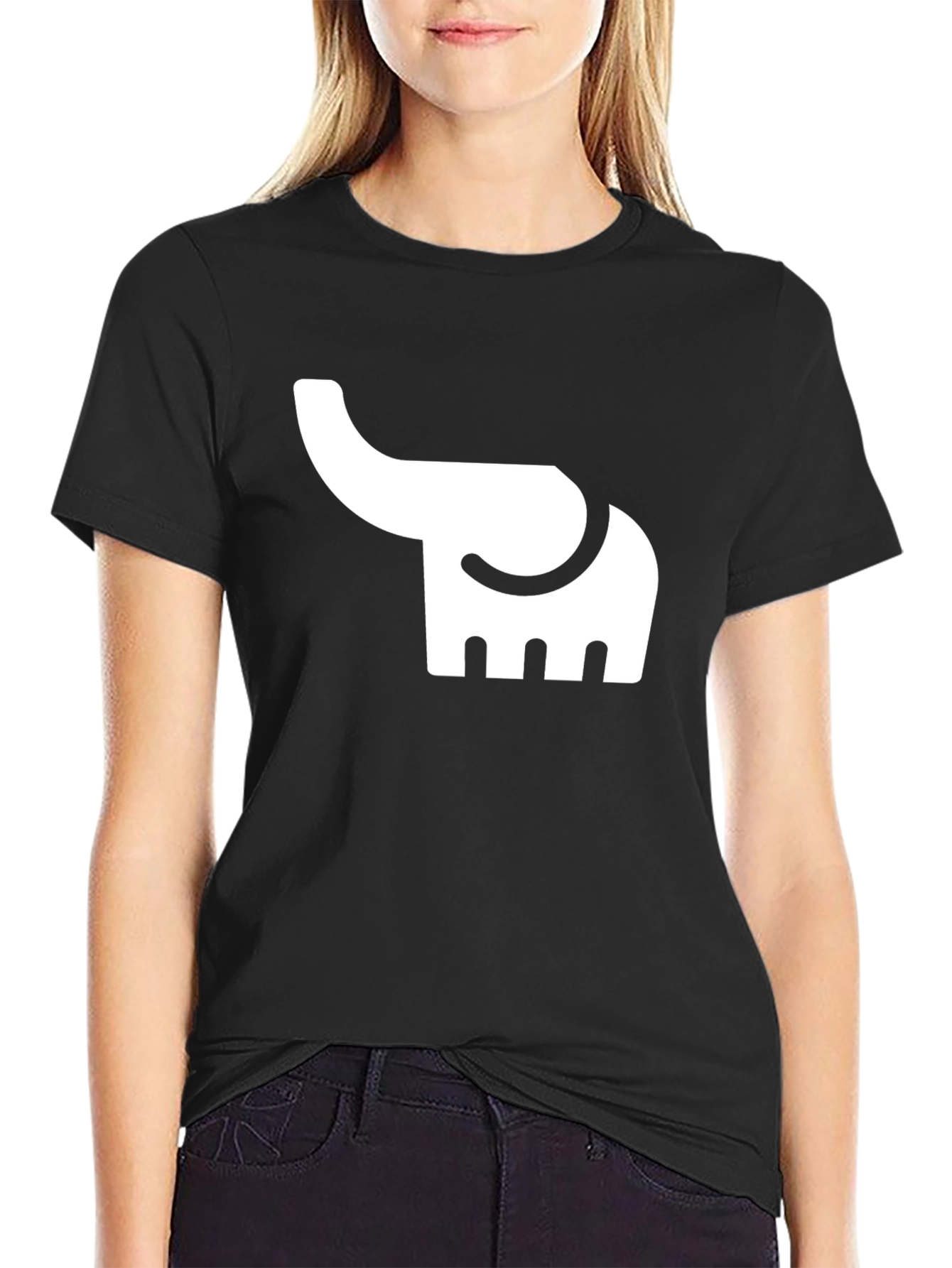 Elephant Graphic Tee - Unisex Black T-Shirt