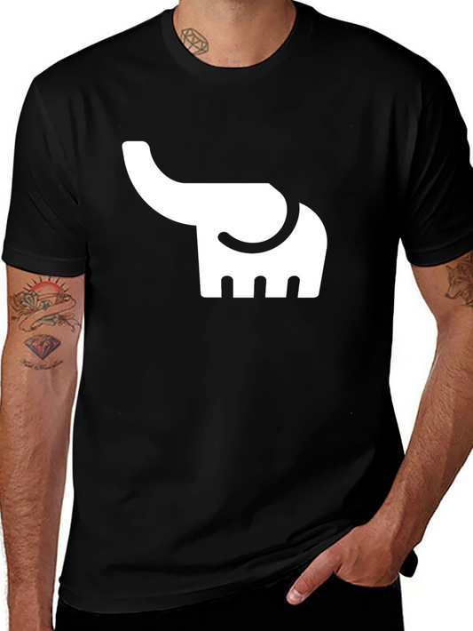Elephant Graphic Tee - Unisex Black T-Shirt